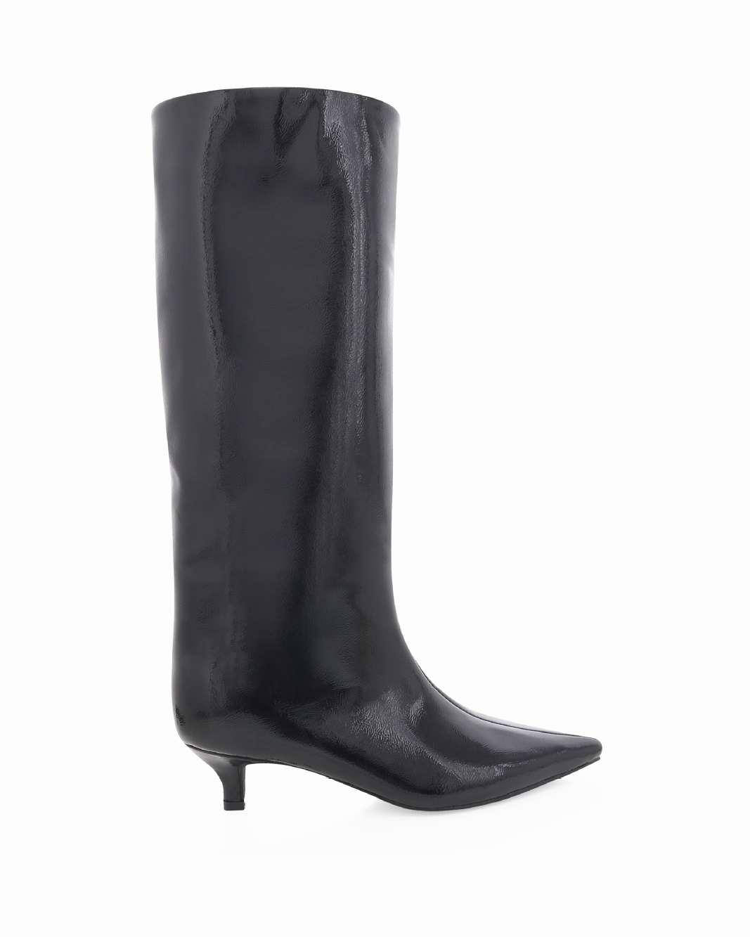 ELSPETH - BLACK CRINKLE PATENT