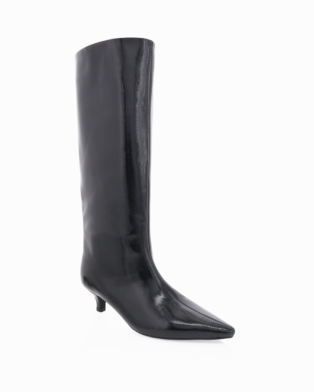 ELSPETH - BLACK CRINKLE PATENT