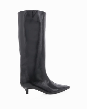ELSPETH - BLACK CRINKLE PATENT