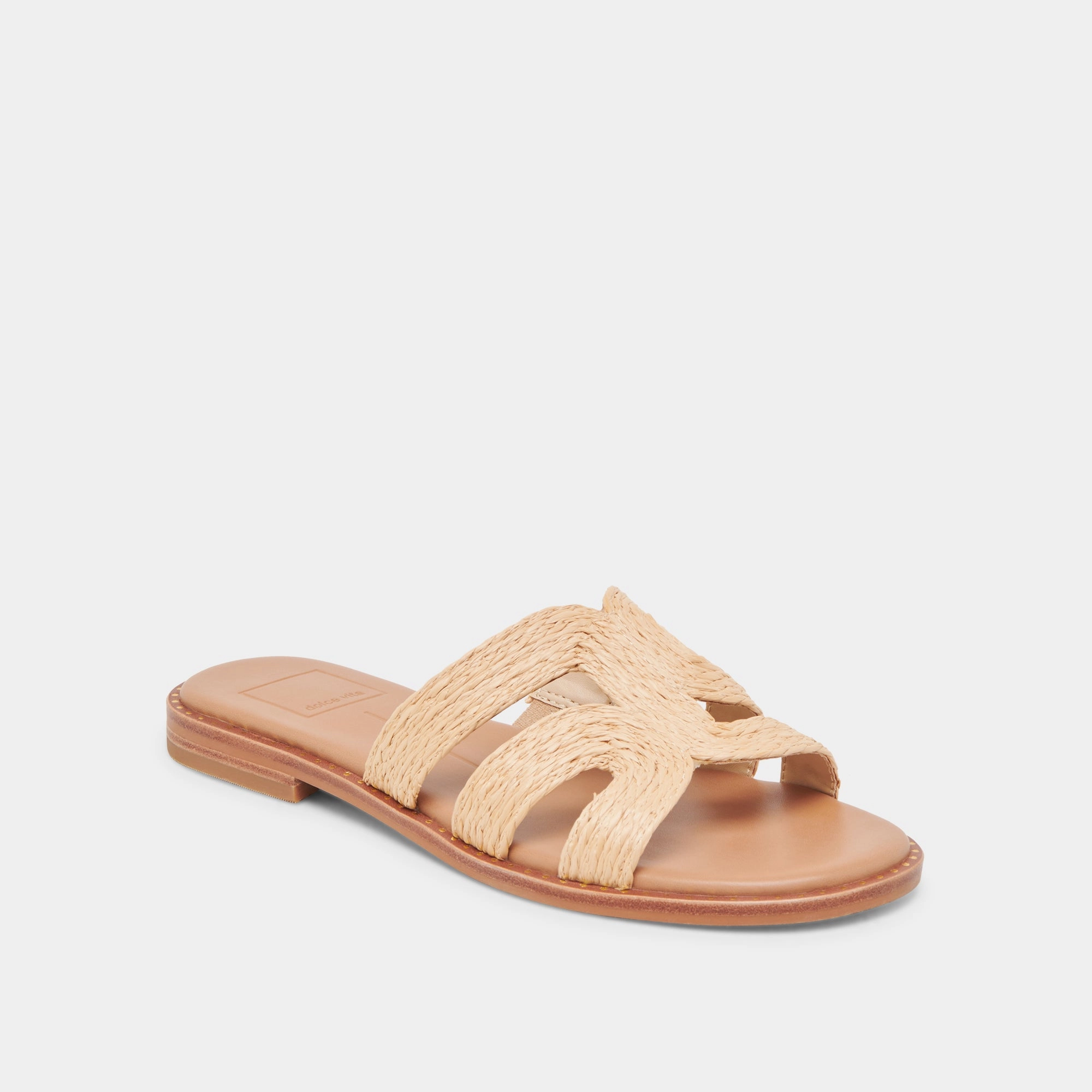EMON WIDE SANDALS LT NATURAL RAFFIA