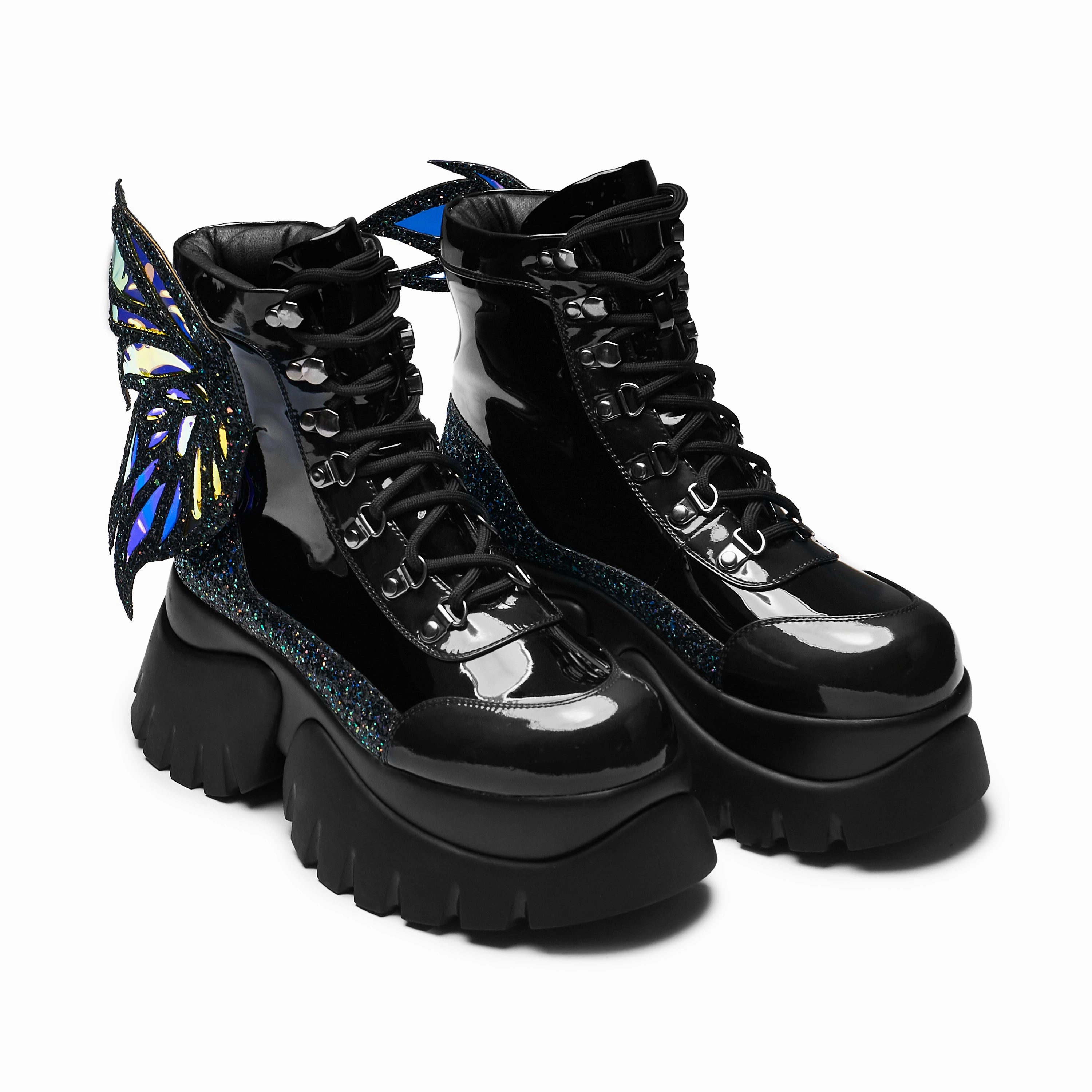 Evil Fairy Queen Boots - Black