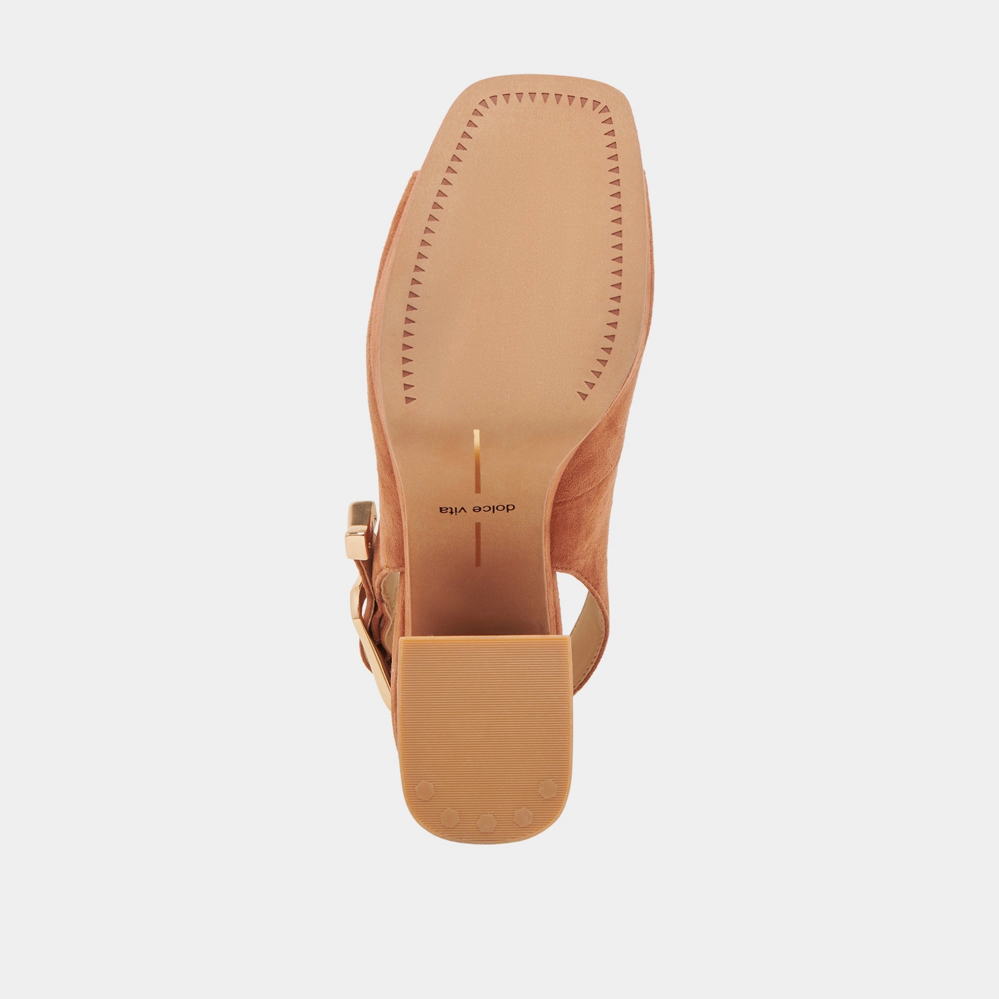 FLORES HEELS CARAMEL SUEDE
