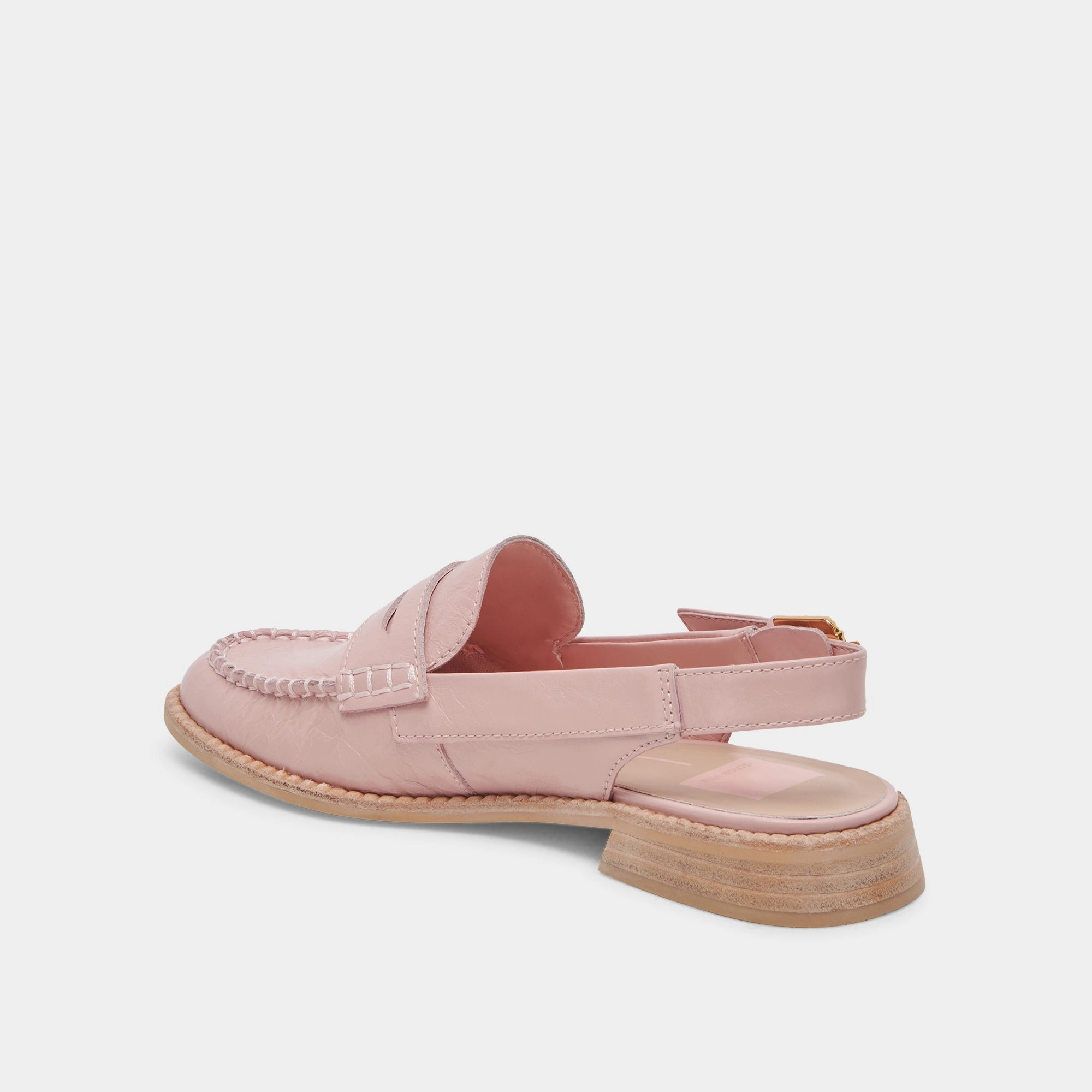 HARDI LOAFERS PINK CRINKLE PATENT
