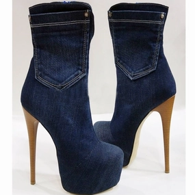 Jean Hidden Platform Boots