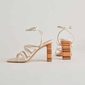 JENKO HEELS IVORY LEATHER