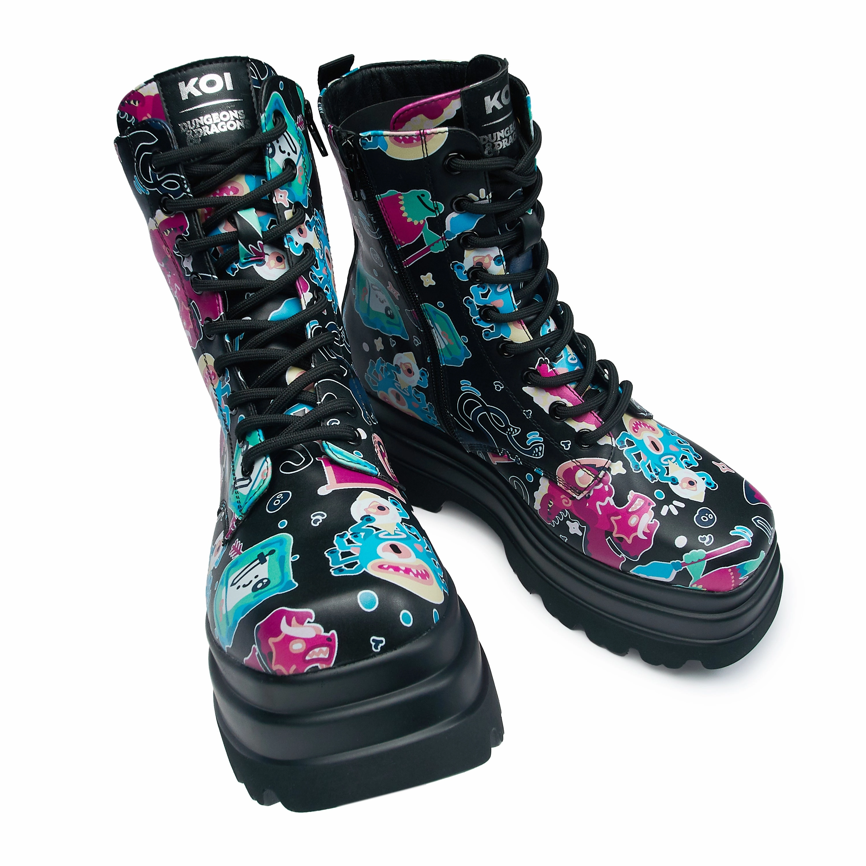L’otta Monsters Trident Platform Boots - Black Multi