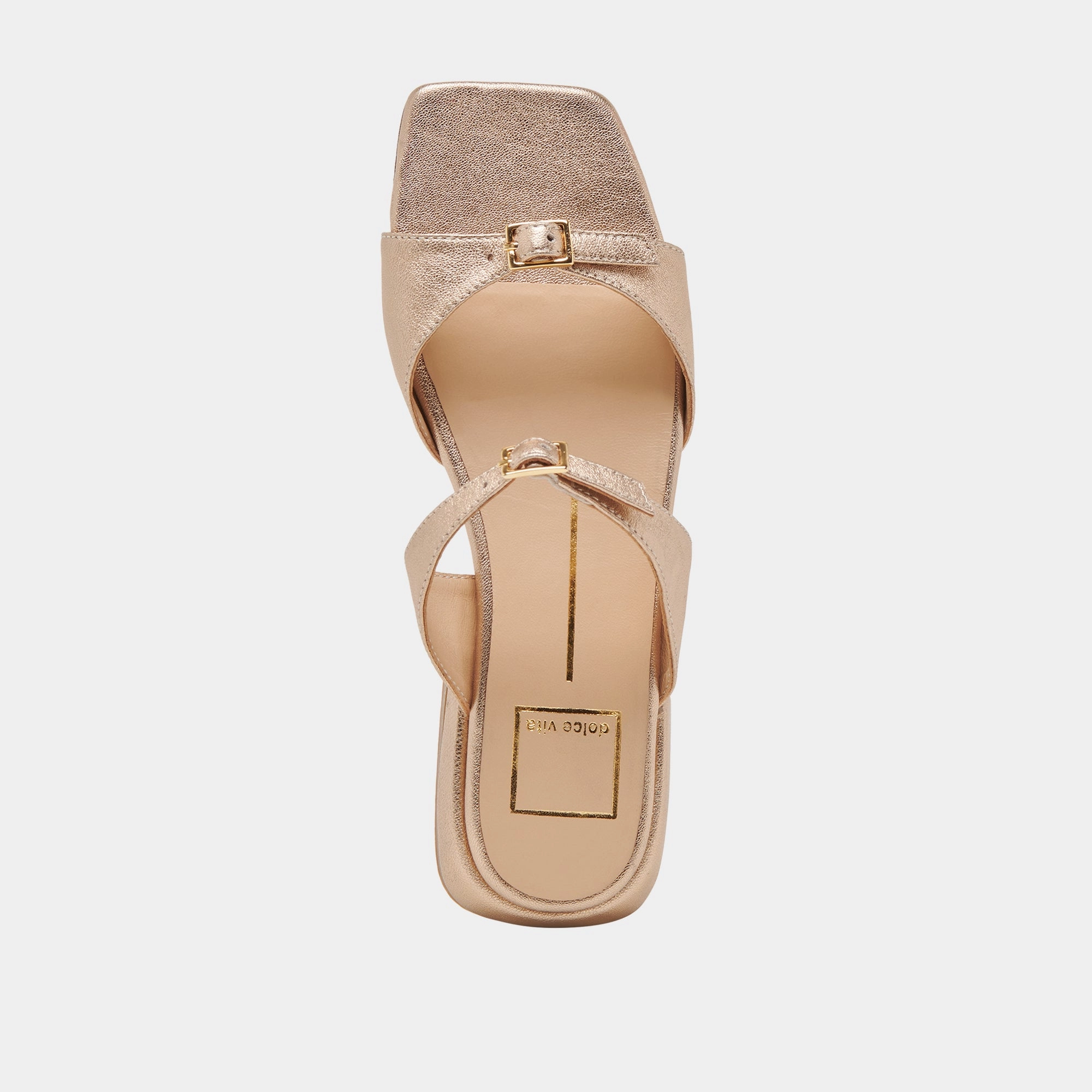 LAVERN SANDALS GOLD METALLIC LEATHER