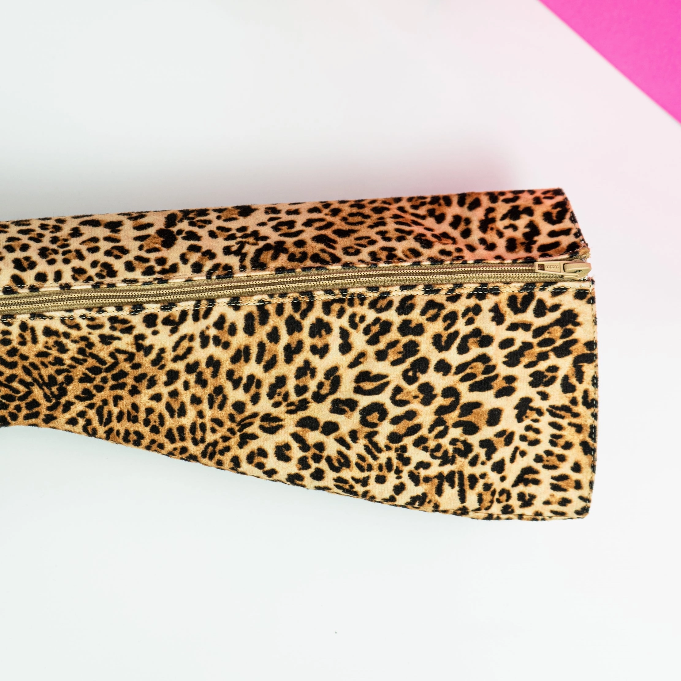 Leopard Mid Calf High Heel Boots