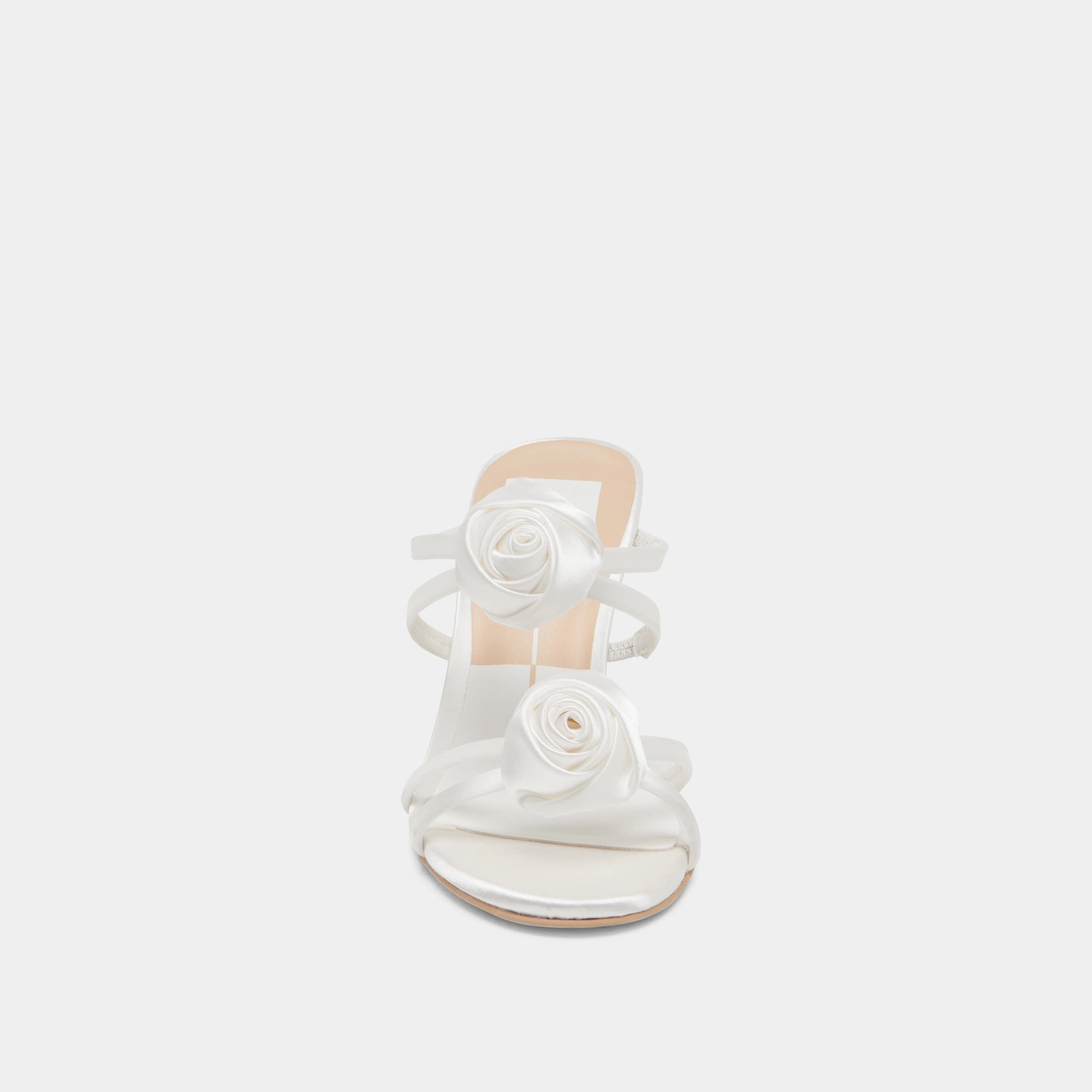 LINZY HEELS TRUE WHITE SATIN