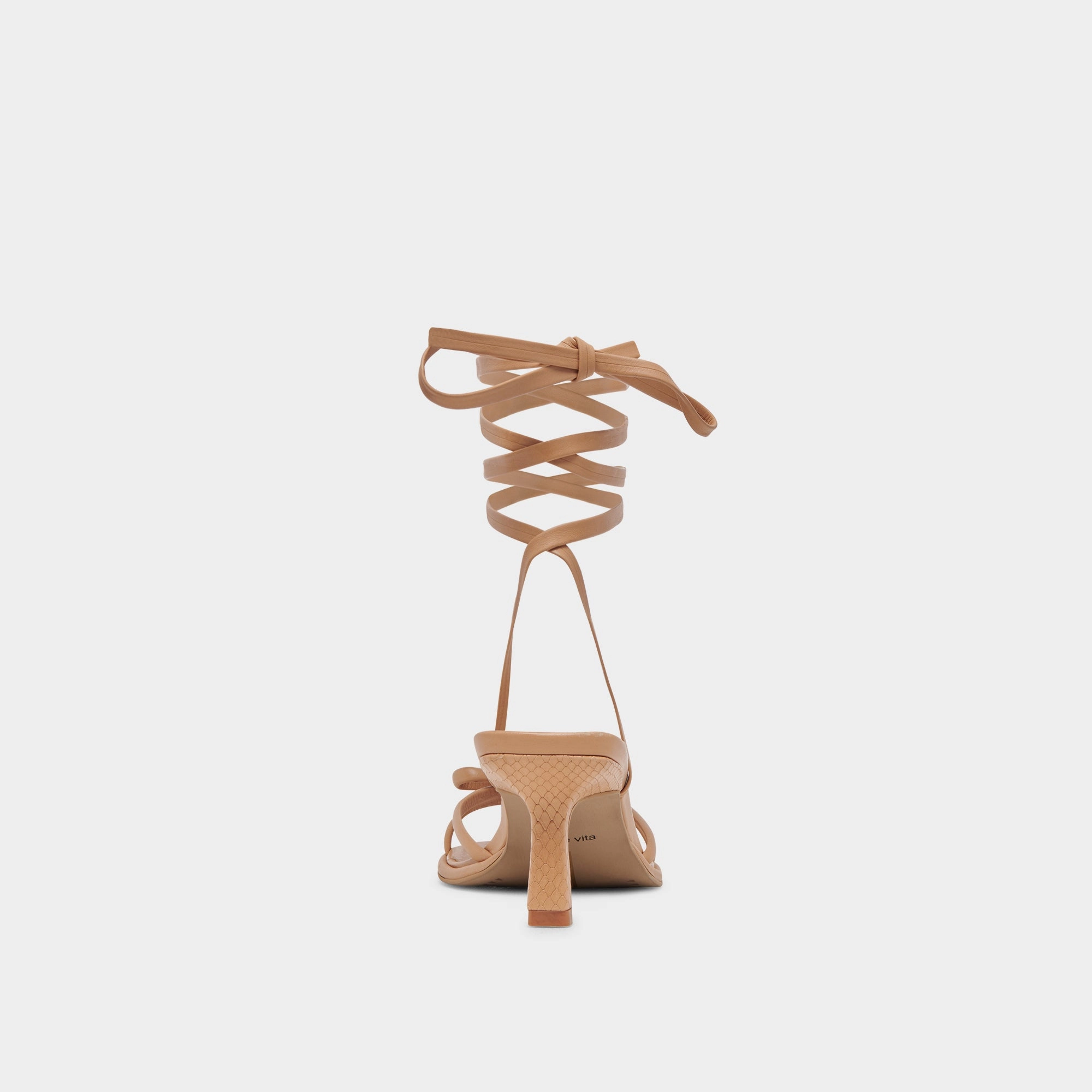 MAISON HEELS LIGHT TAN LEATHER