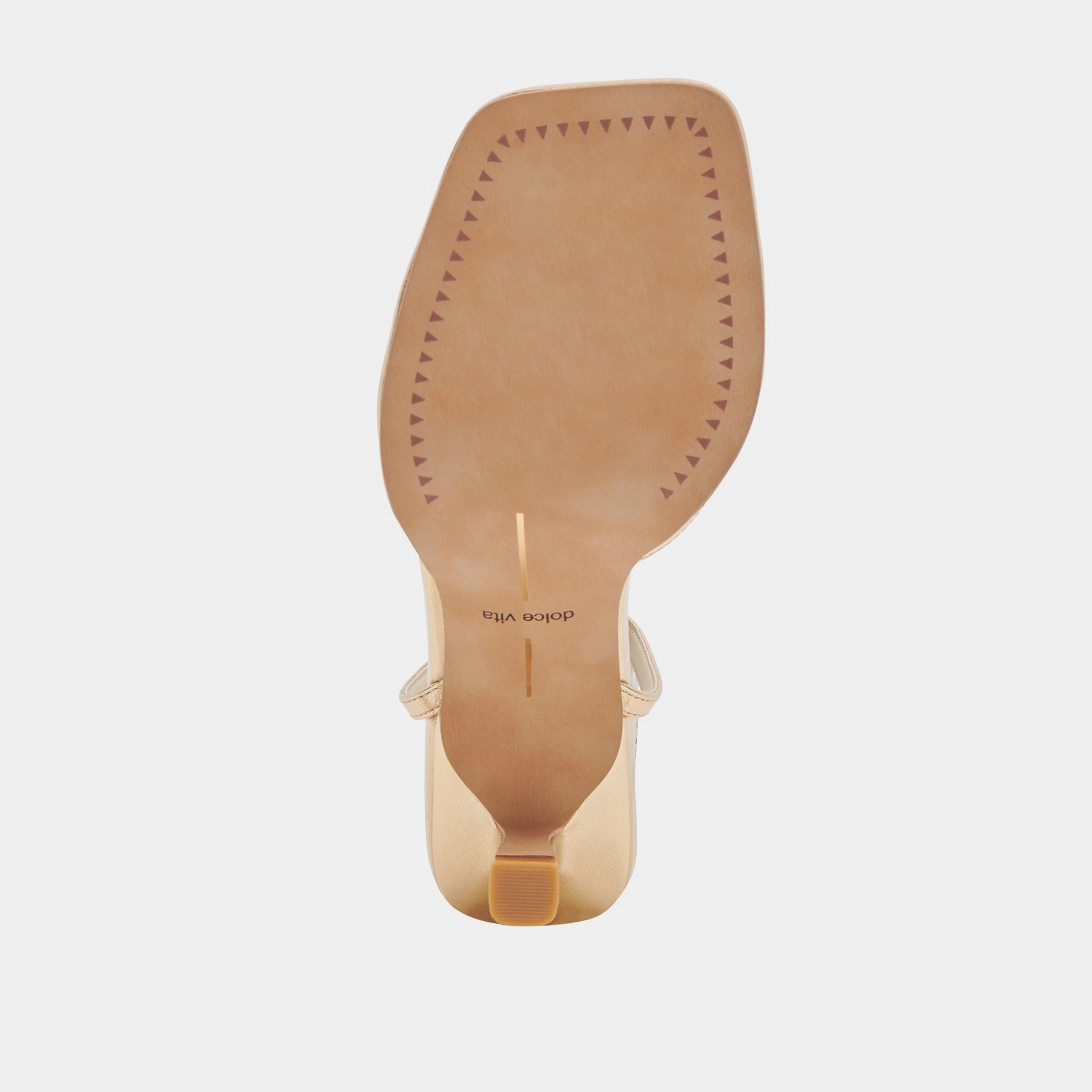 MANJI HEELS LIGHT GOLD METALLIC LEATHER