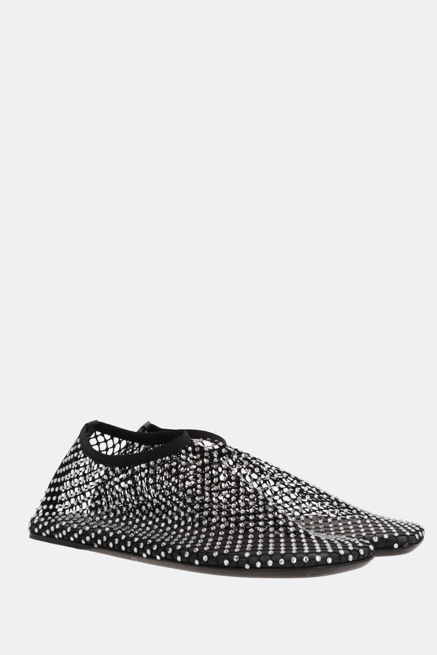 Minette ballerinas in mesh with crystal-embellishment