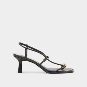 MYLEE HEELS BLACK LEATHER