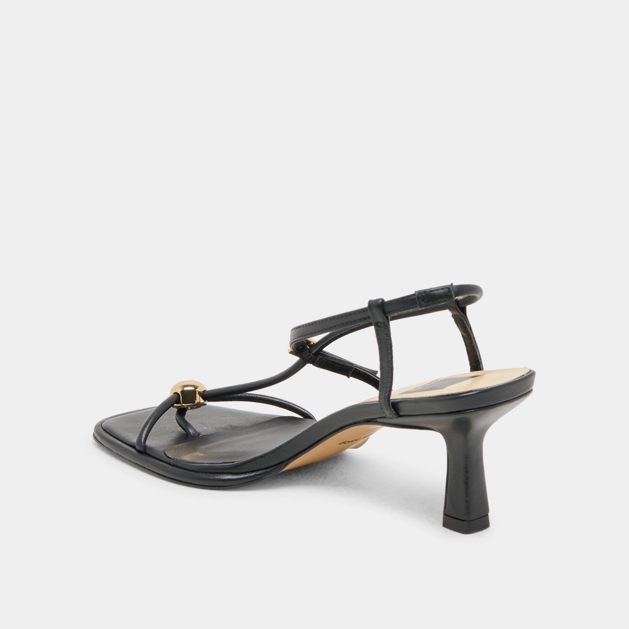 MYLEE HEELS BLACK LEATHER