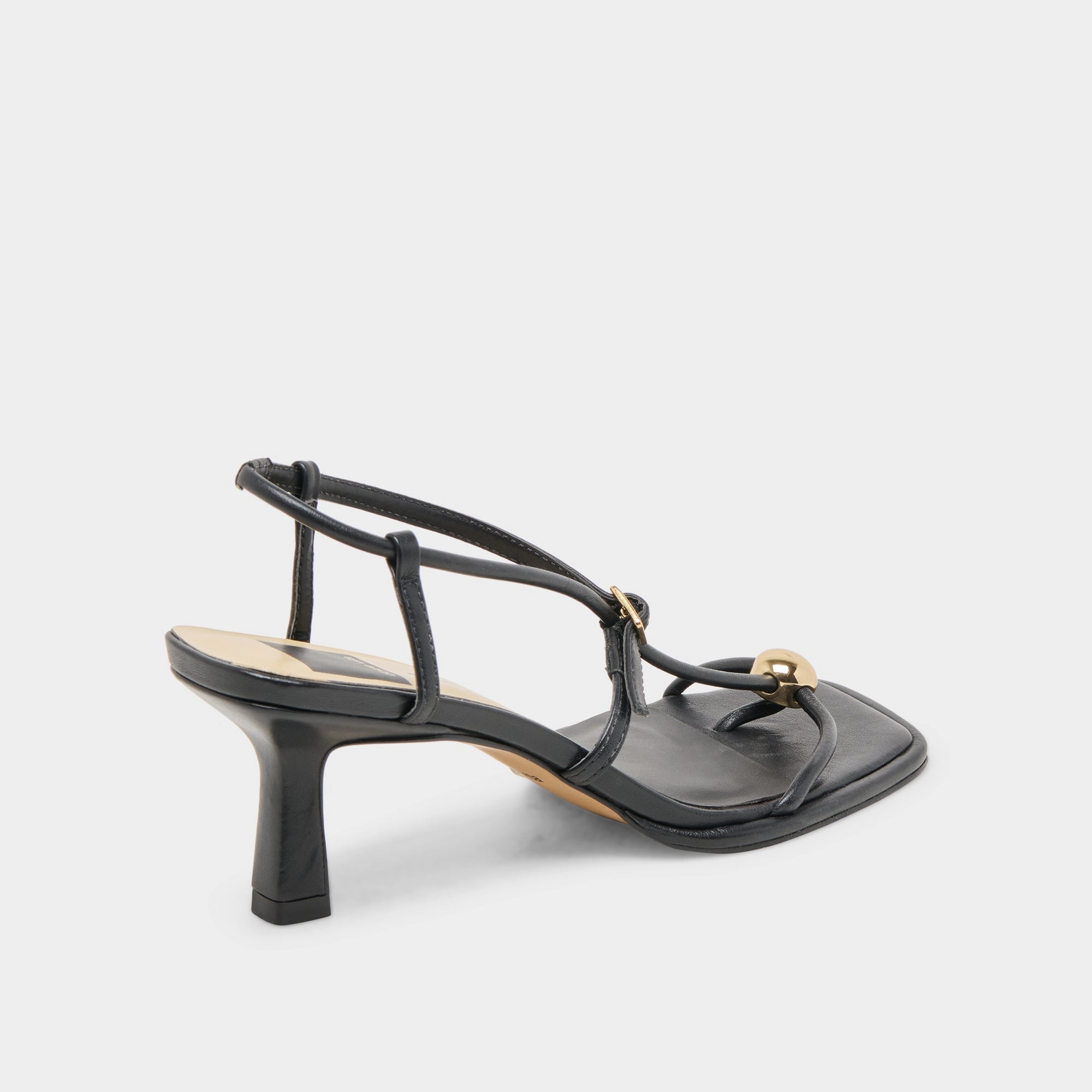 MYLEE HEELS BLACK LEATHER