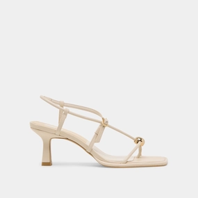 MYLEE HEELS CREME LEATHER