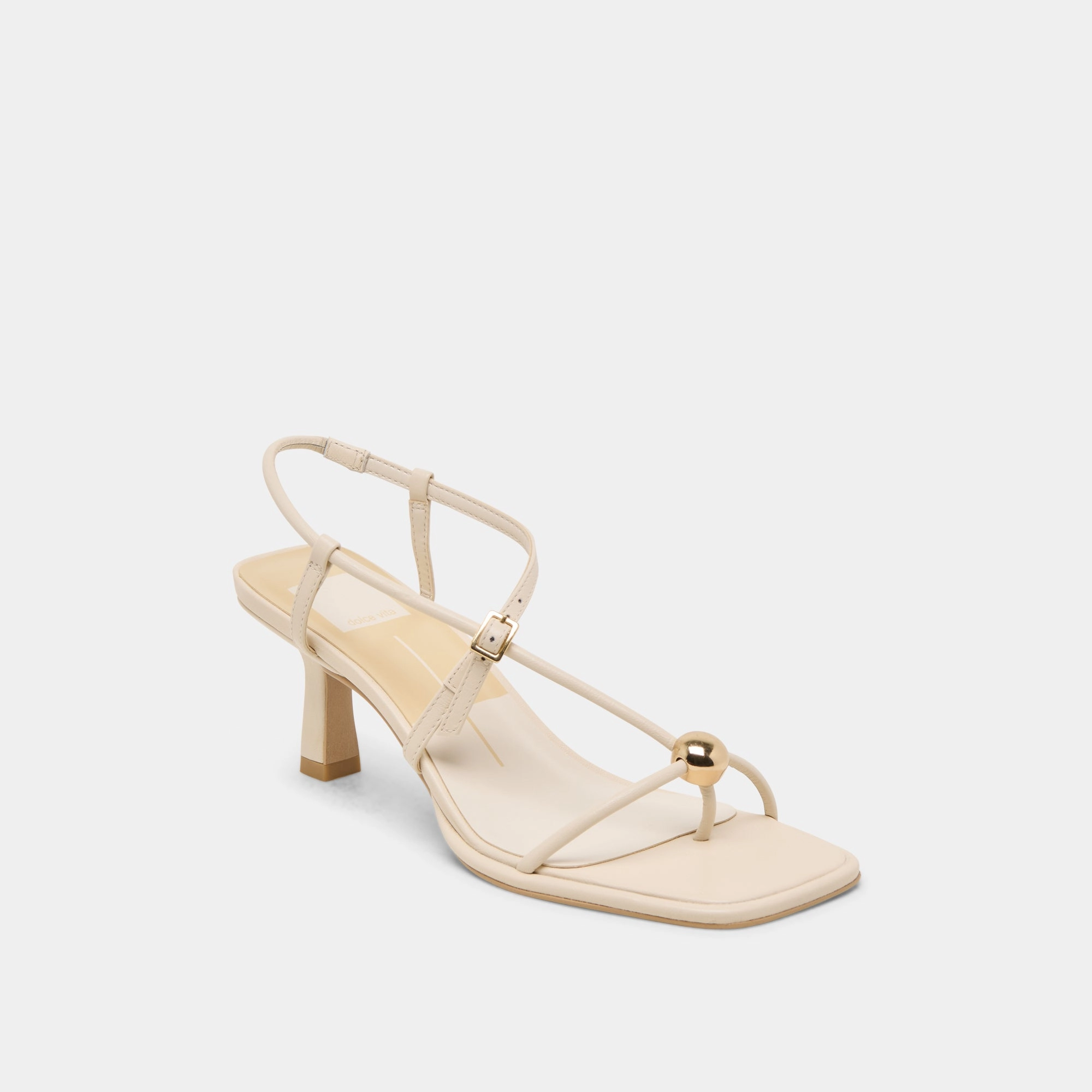 MYLEE HEELS CREME LEATHER