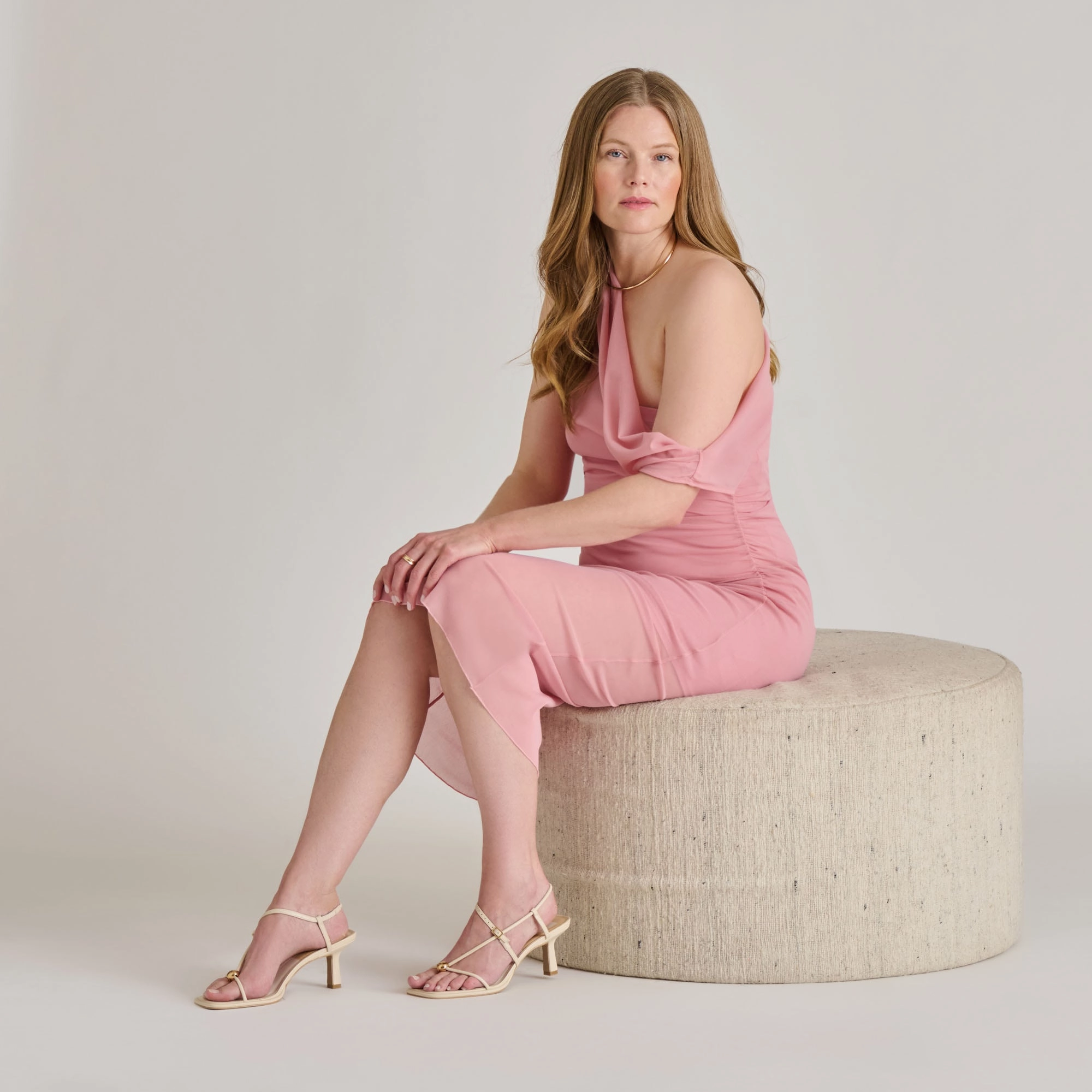 MYLEE HEELS CREME LEATHER