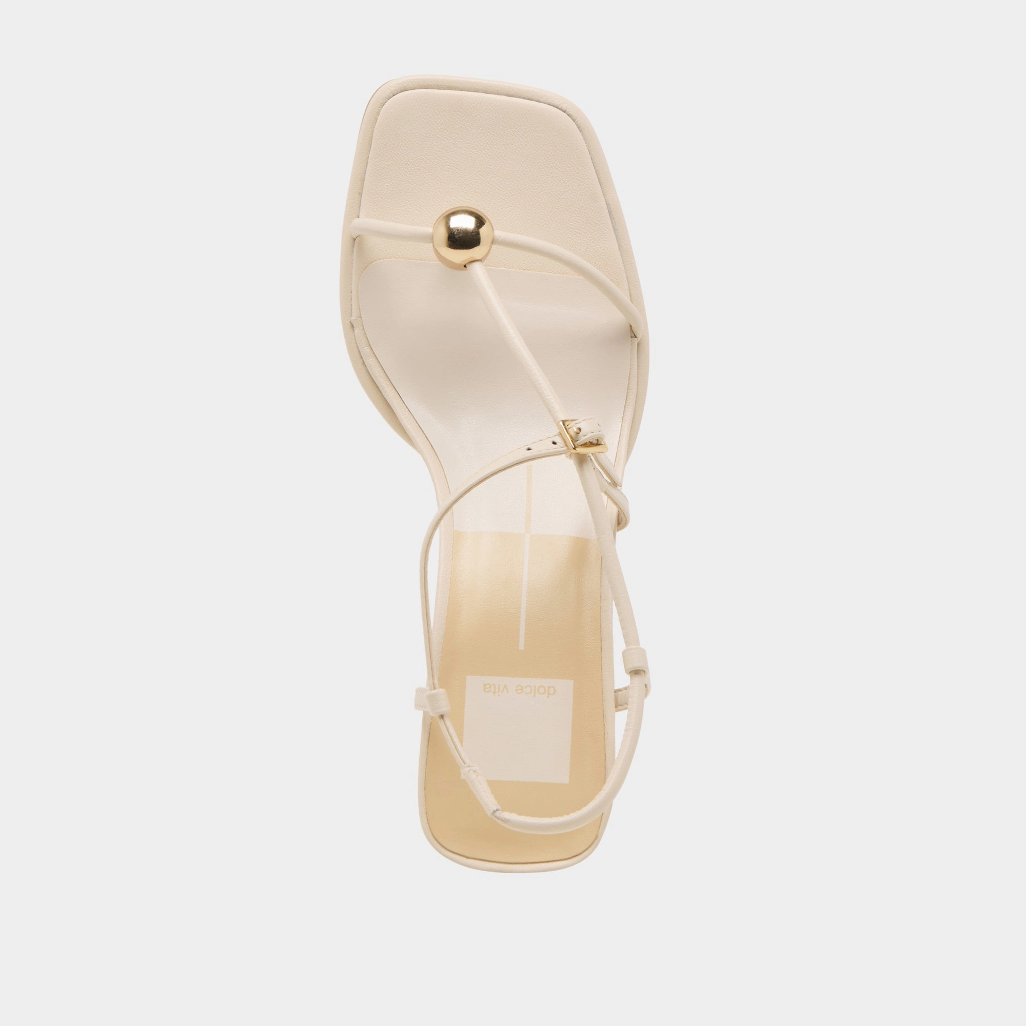 MYLEE HEELS CREME LEATHER