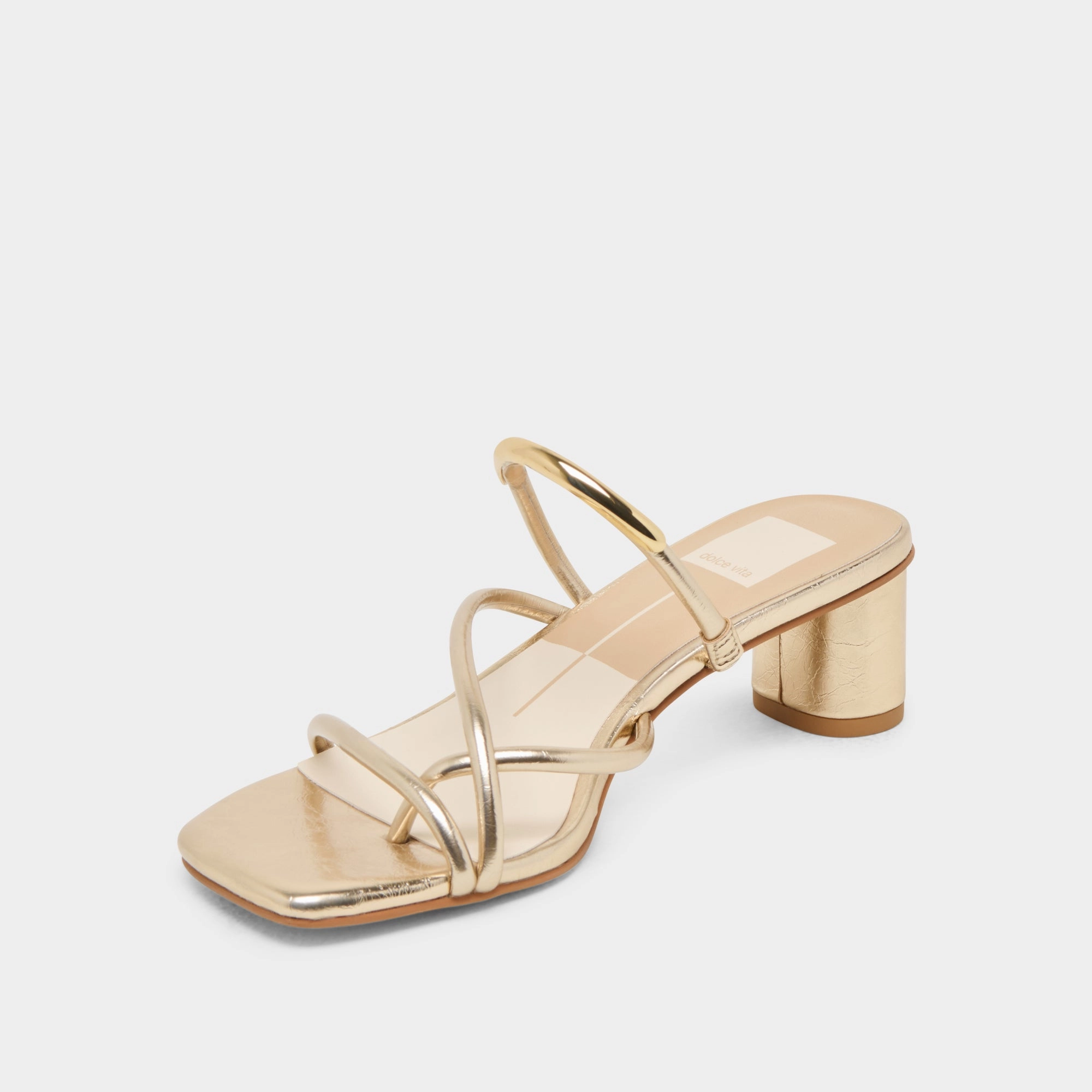 NAIRA HEELS GOLD METALLIC STELLA