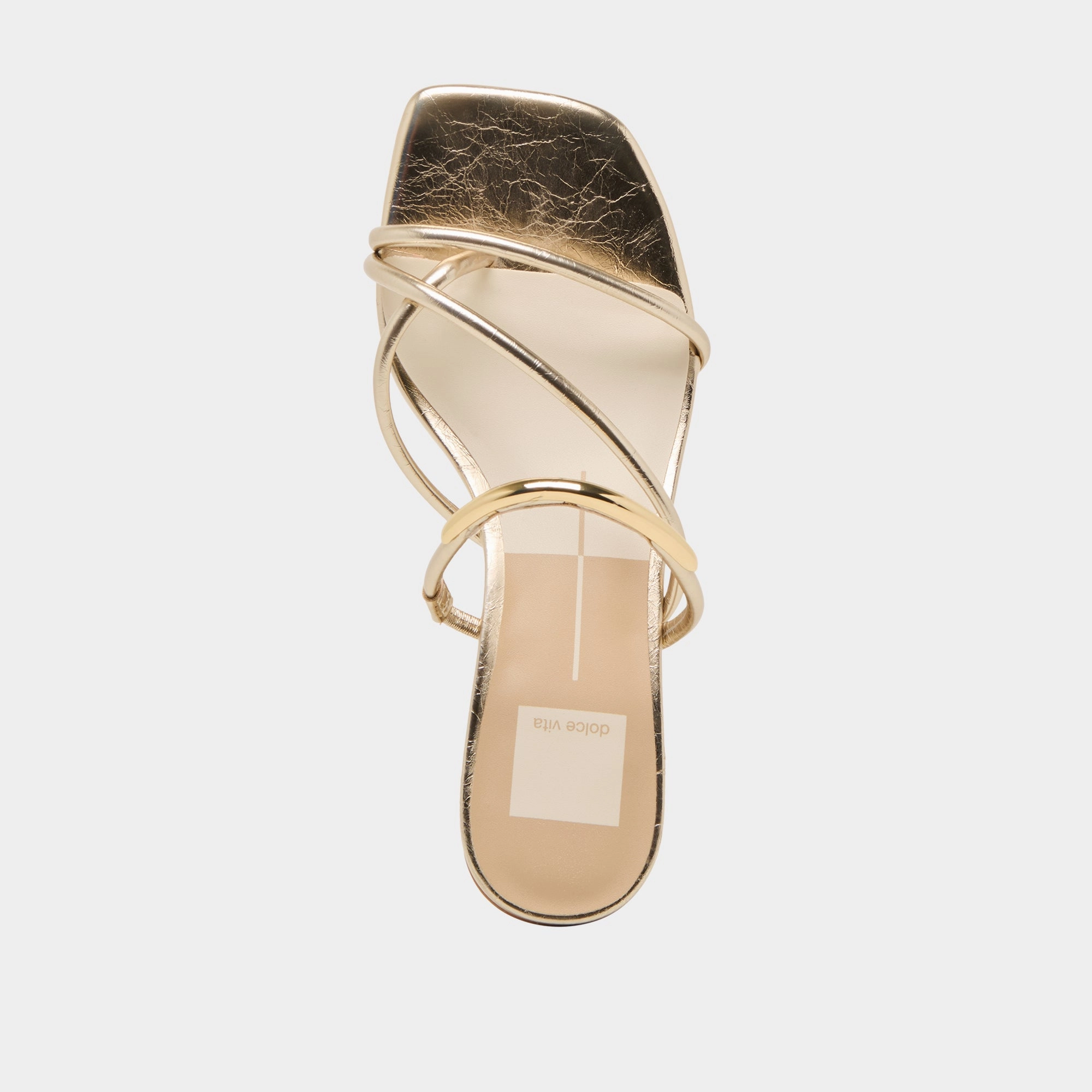 NAIRA HEELS GOLD METALLIC STELLA