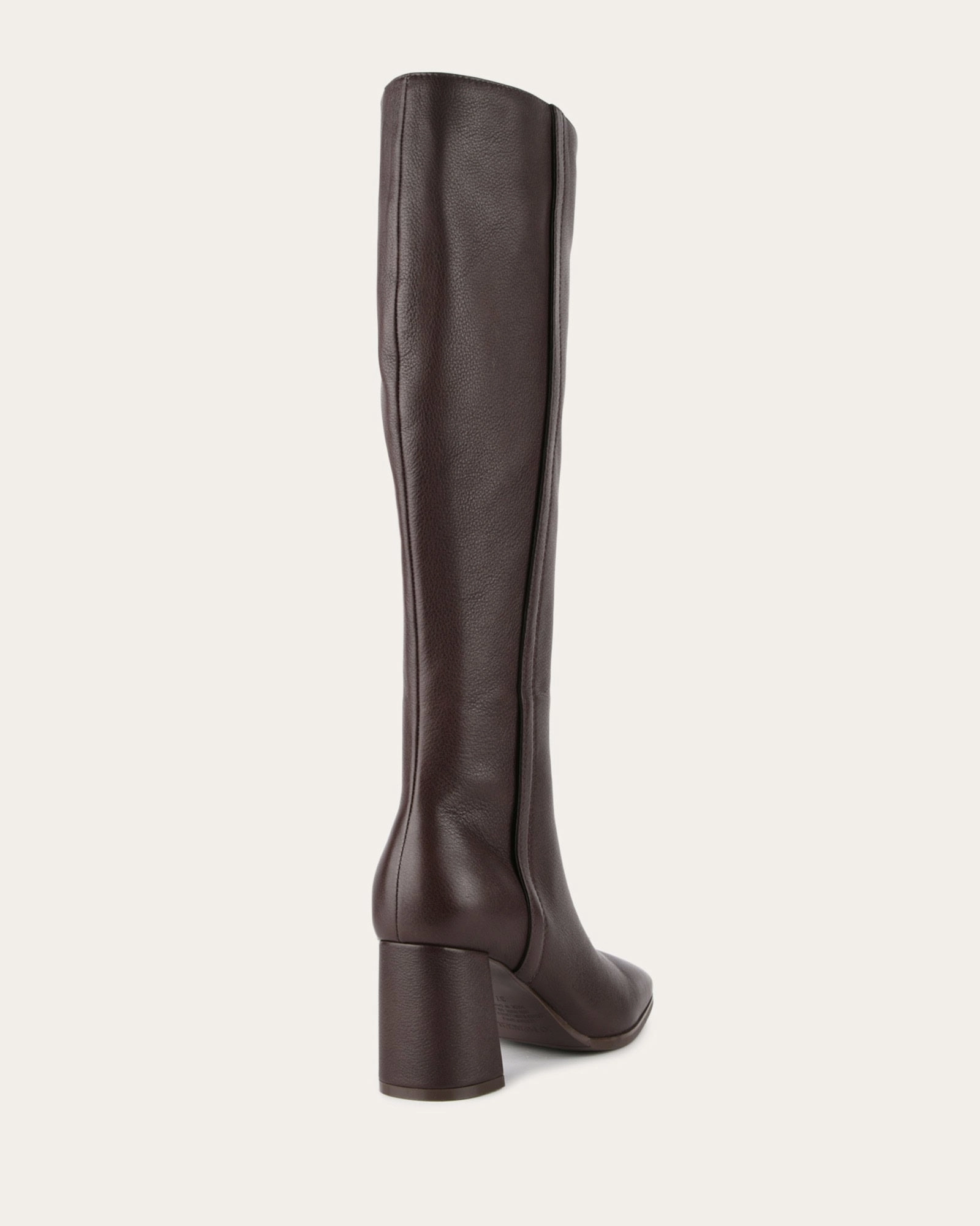 NELLIE KNEE BOOTS BITTER CHOC LEATHER