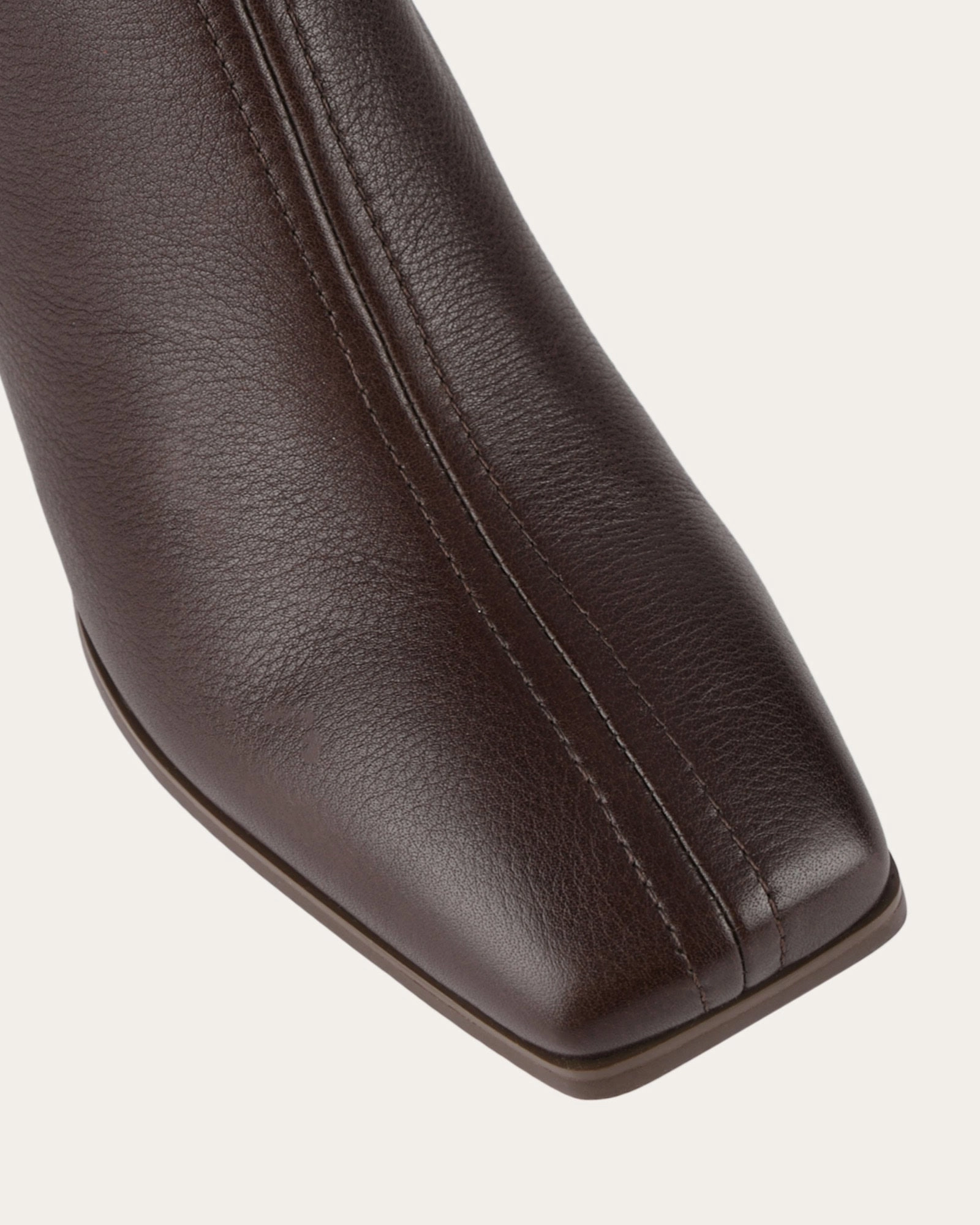 NELLIE KNEE BOOTS BITTER CHOC LEATHER