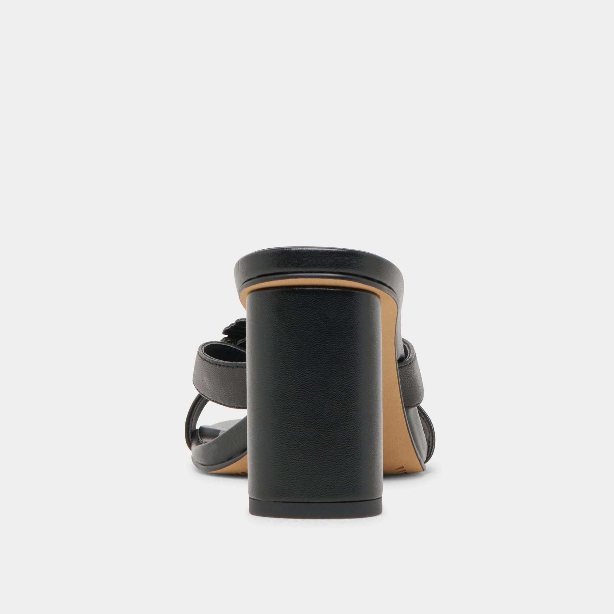 NIKIL HEELS BLACK LEATHER
