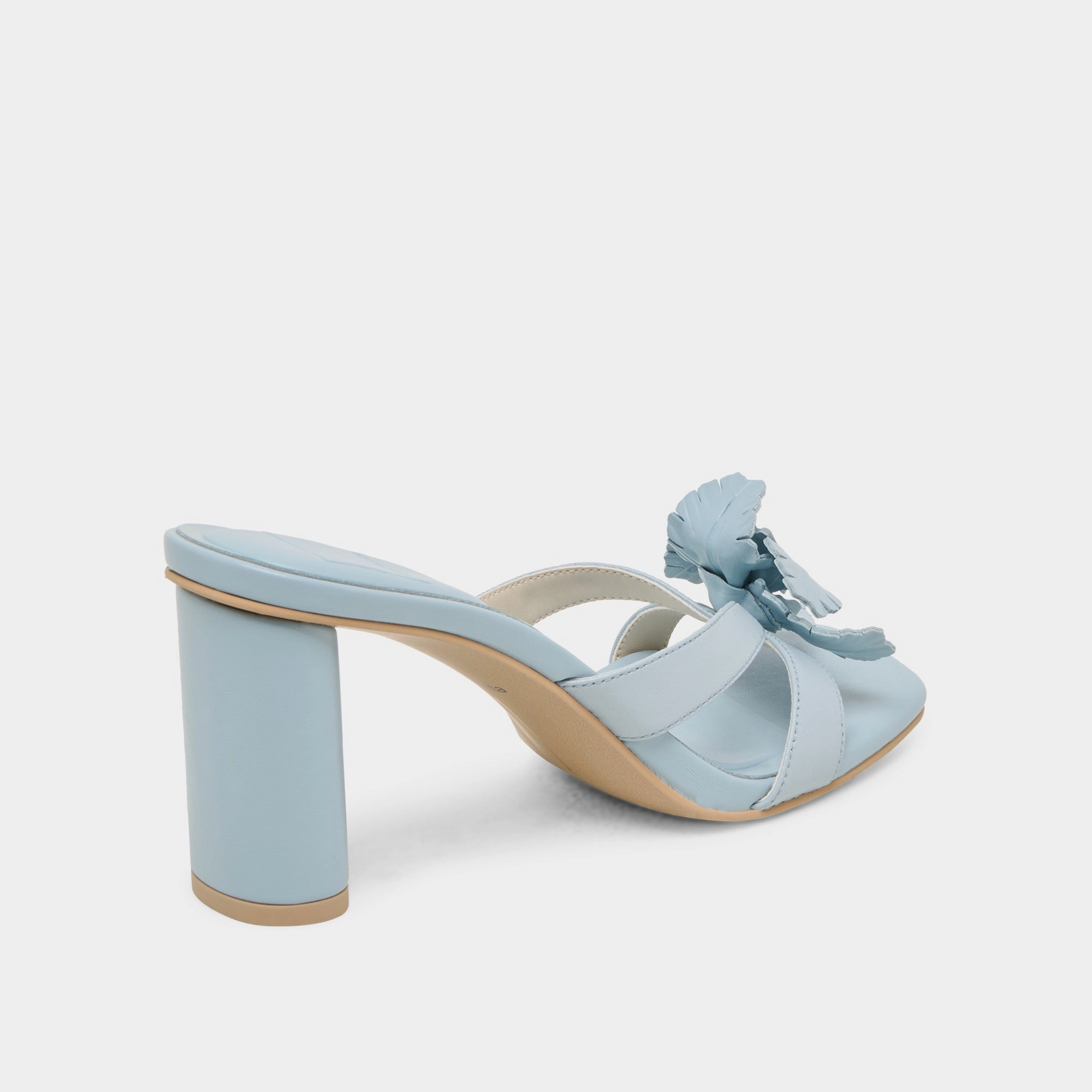 NIKIL HEELS LIGHT BLUE LEATHER