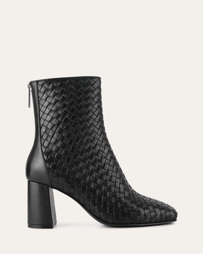 NOLA MID ANKLE BOOTS BLACK LEATHER