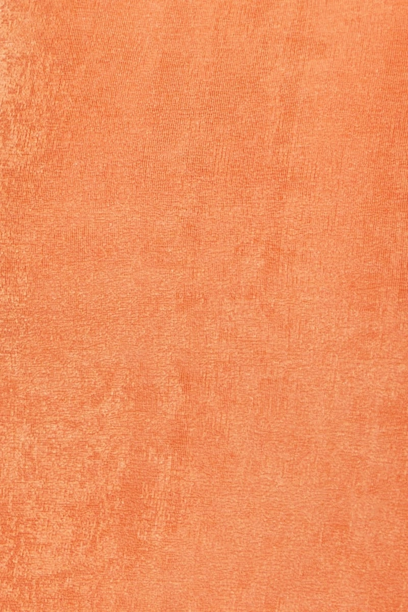 Orange Mini Dress Slinky Jersey Cut Out