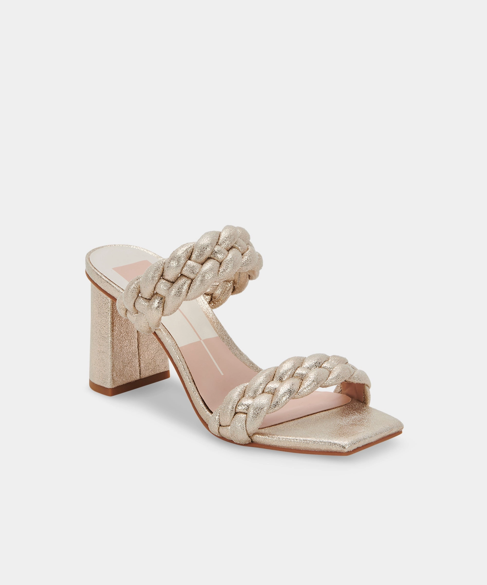 PAILY HEELS LIGHT GOLD METALLIC STELLA SUEDE - re:vita