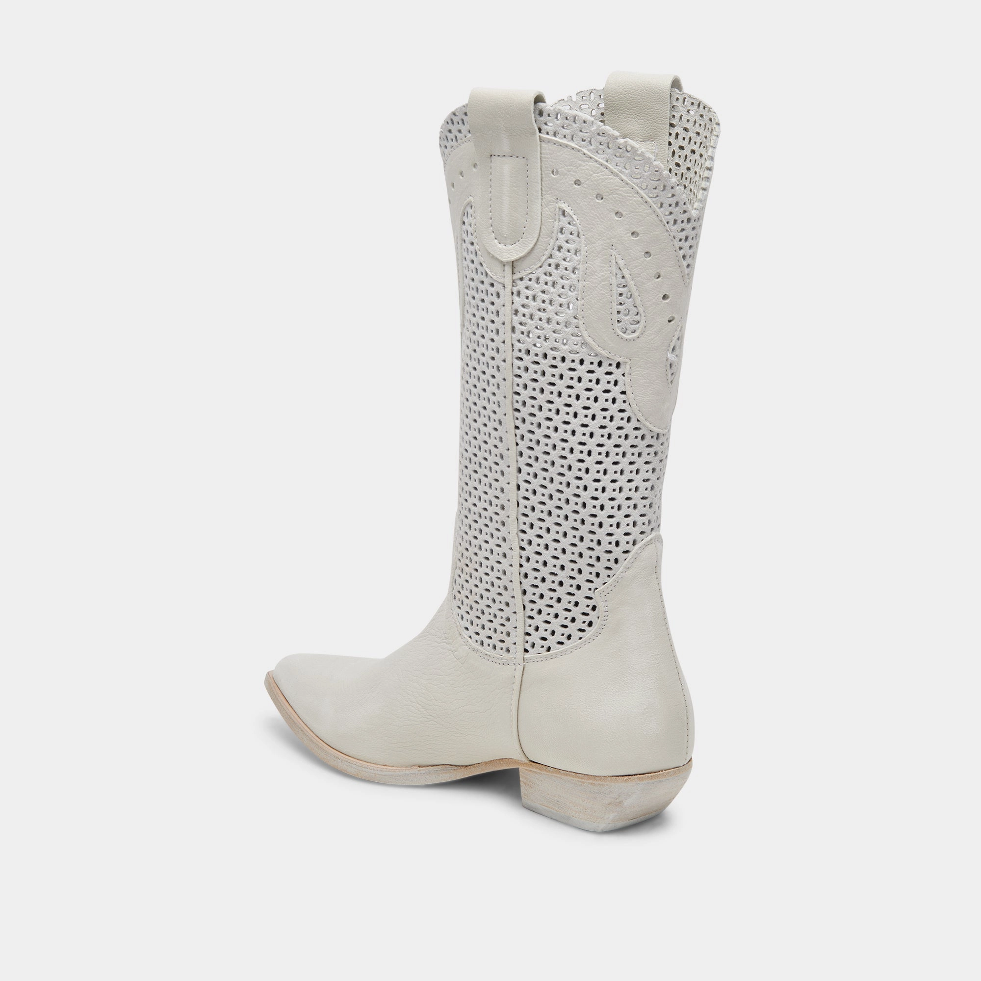 RANCH BOOTS IVORY LEATHER