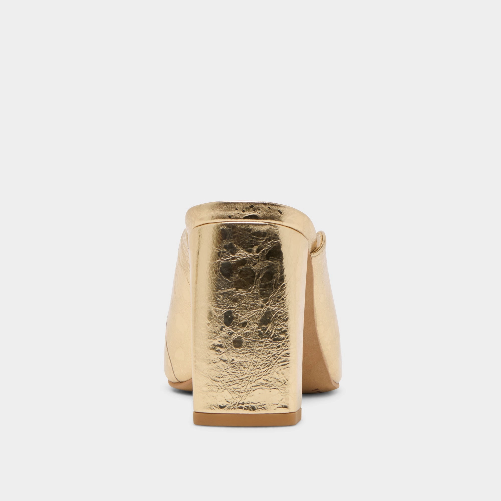 SABELA HEELS GOLD DISTRESSED LEATHER