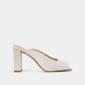 SABELA HEELS OFF WHITE SATIN