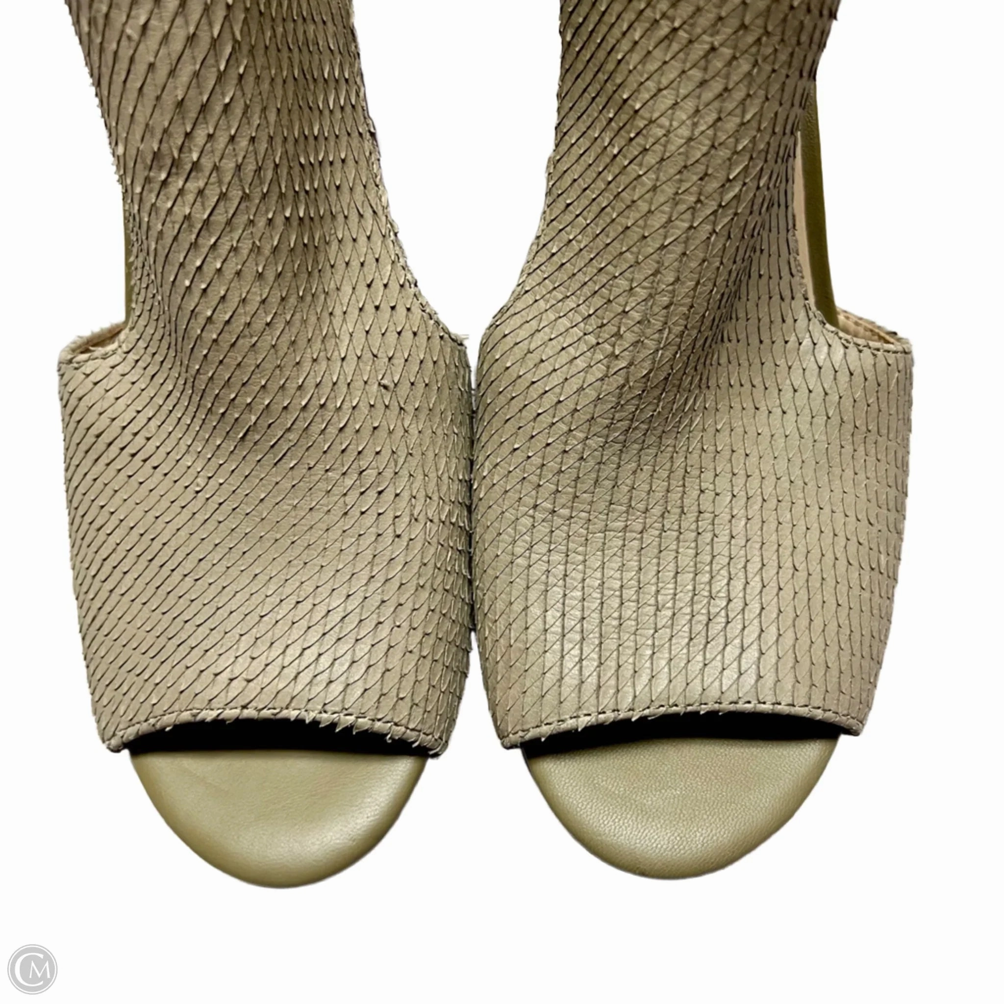 Sandals Heels Block By Aerosoles In Snakeskin Print, Size: 8