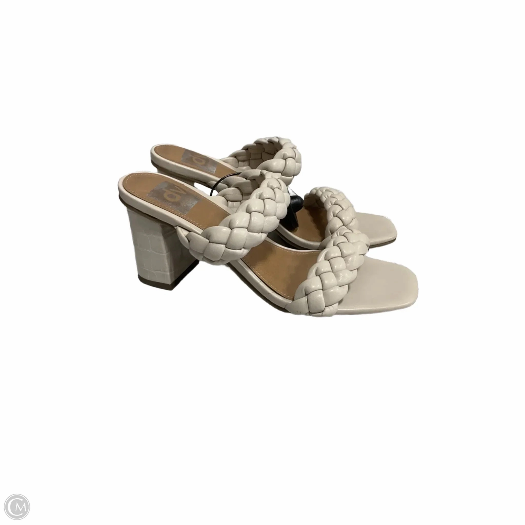 Sandals Heels Block By Dolce Vita In Tan, Size: 6.5