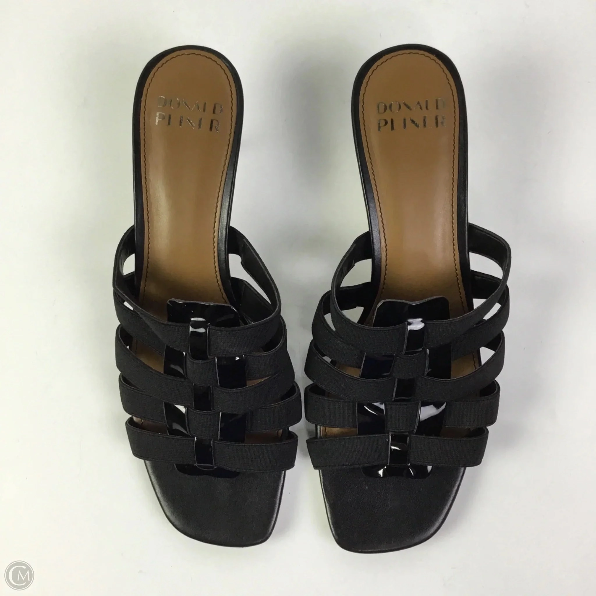 Sandals Heels Kitten By Donald Pliner In Black, Size: 8