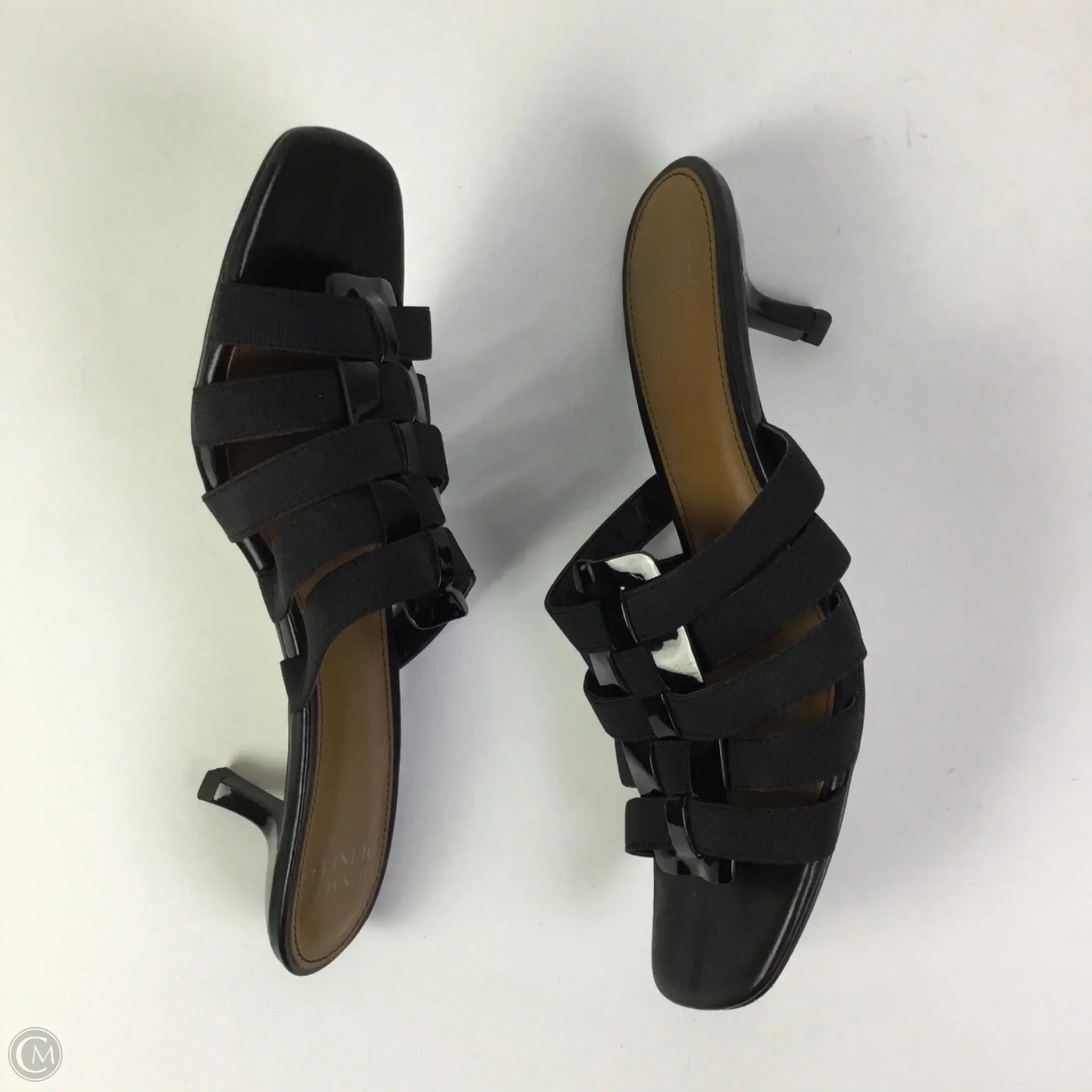 Sandals Heels Kitten By Donald Pliner In Black, Size: 8
