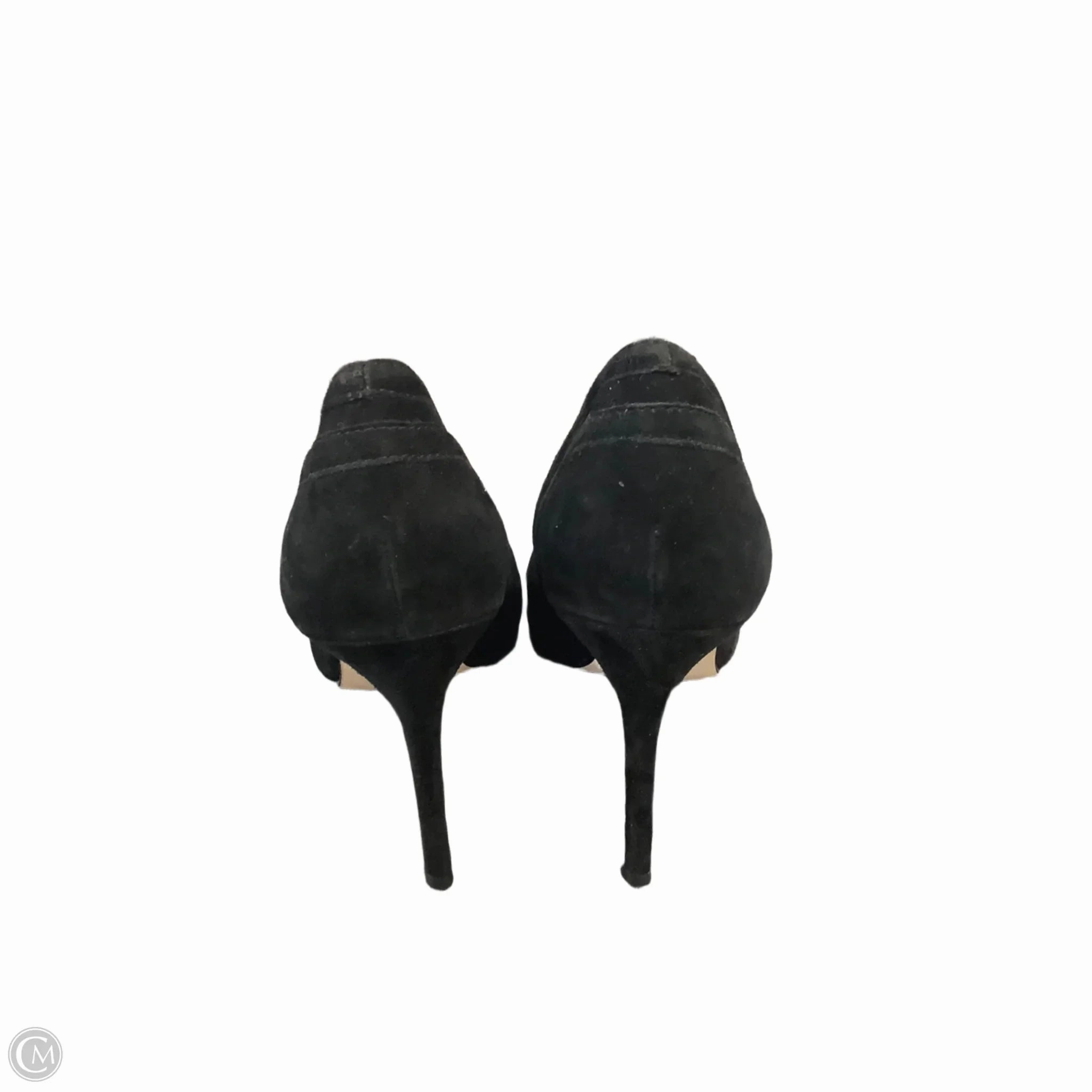 Sandals Heels Kitten By Nine West In Black, Size: 9.5