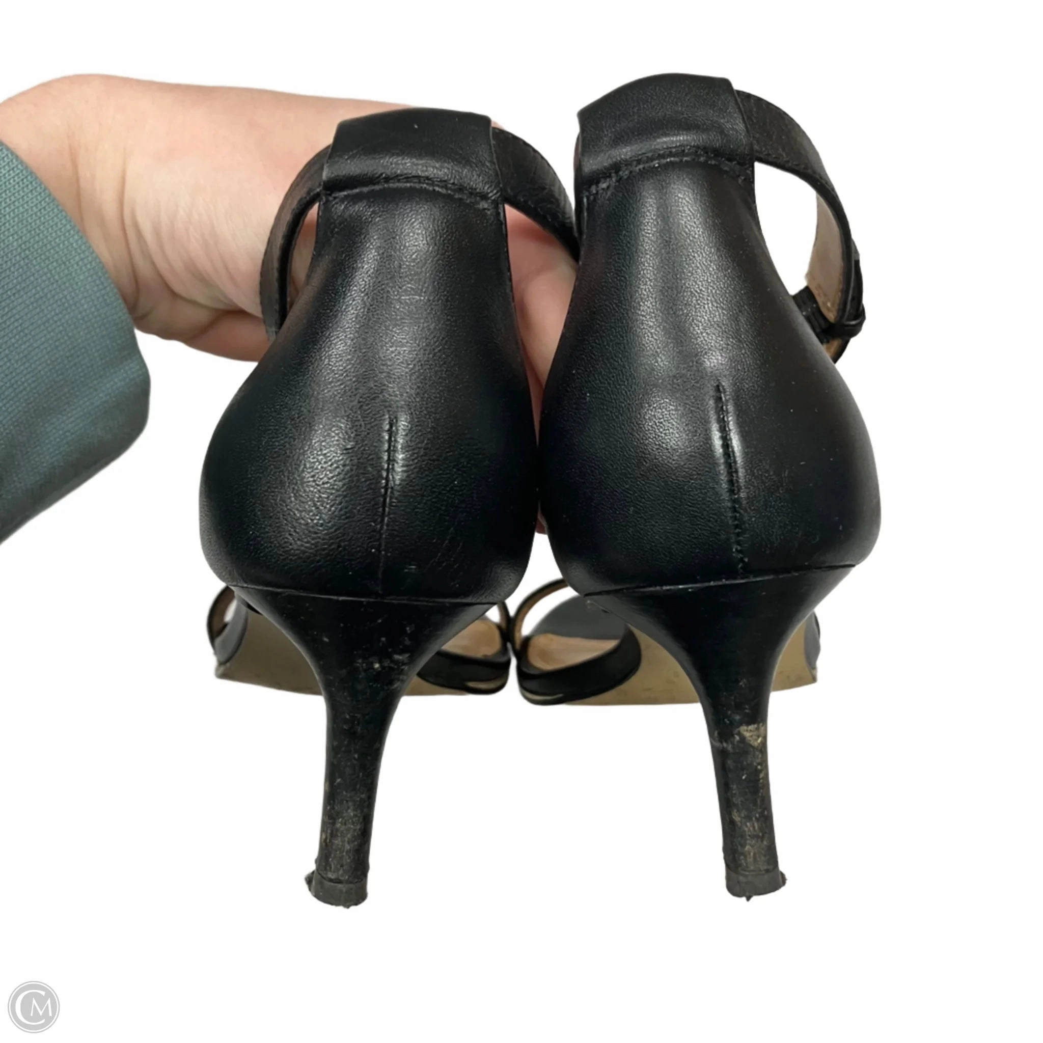 Sandals Heels Kitten By Talbots In Black, Size: 7.5