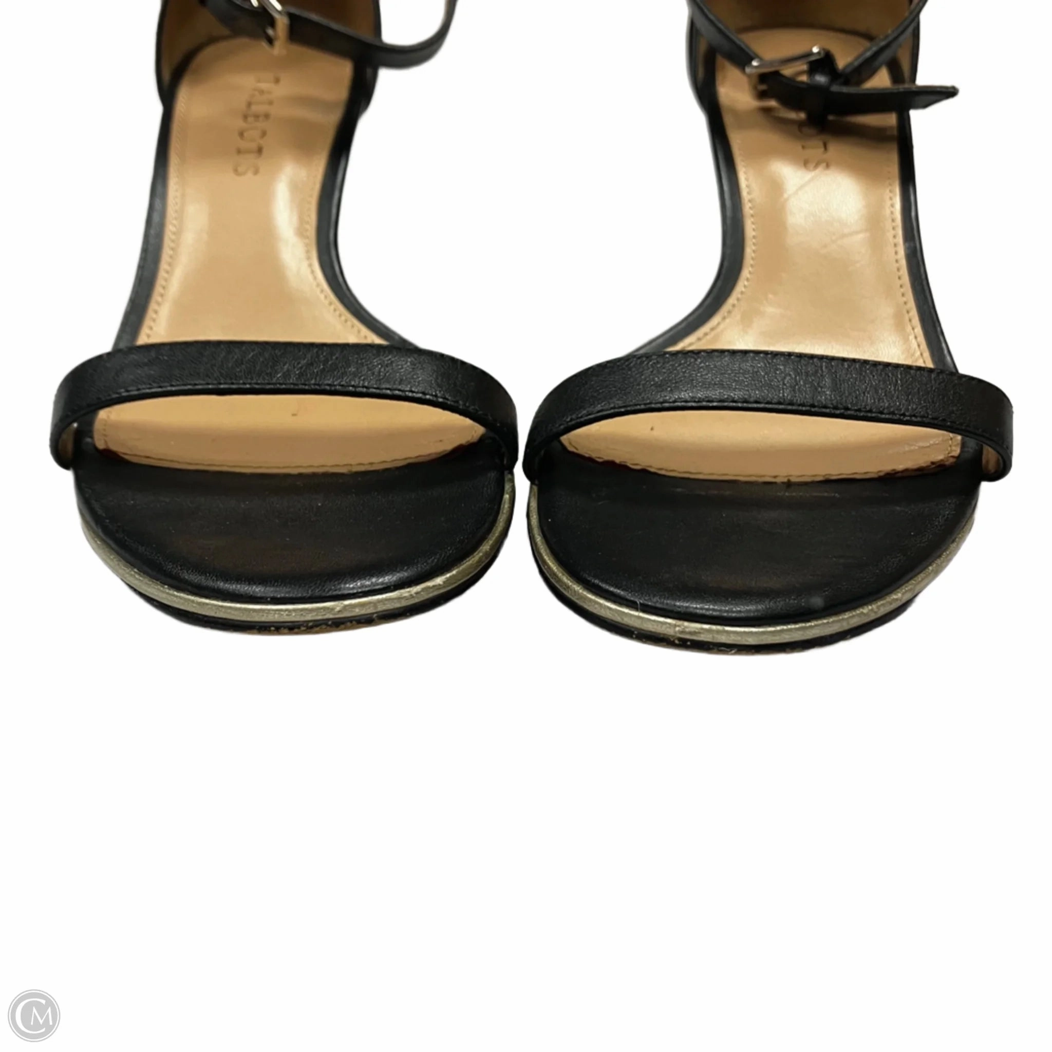 Sandals Heels Kitten By Talbots In Black, Size: 7.5