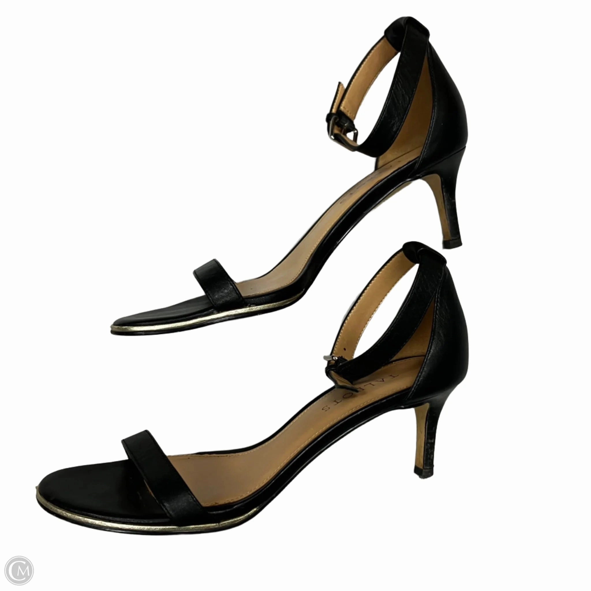 Sandals Heels Kitten By Talbots In Black, Size: 7.5