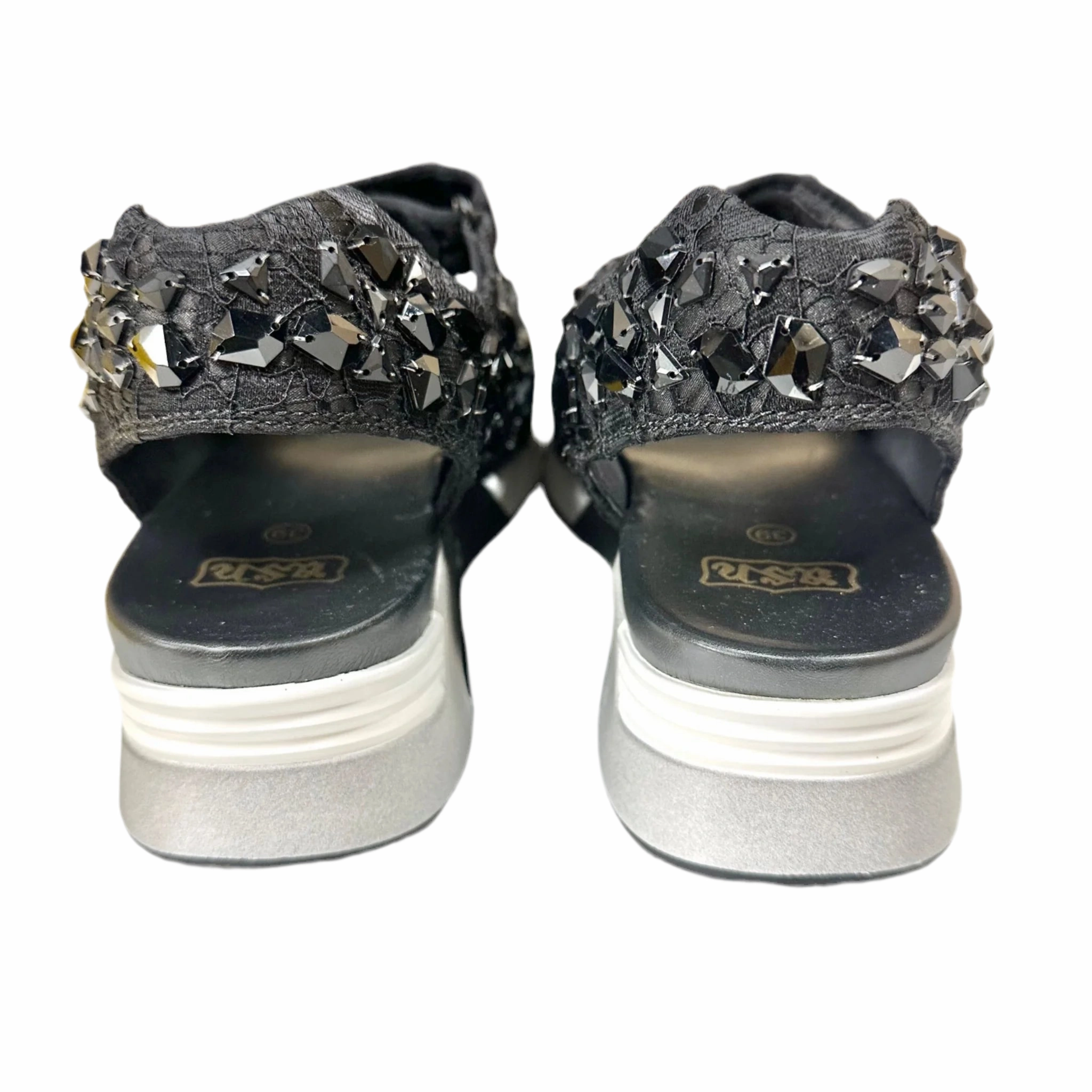 Sandals Heels Platform By Ash In Black, Size: 8.5