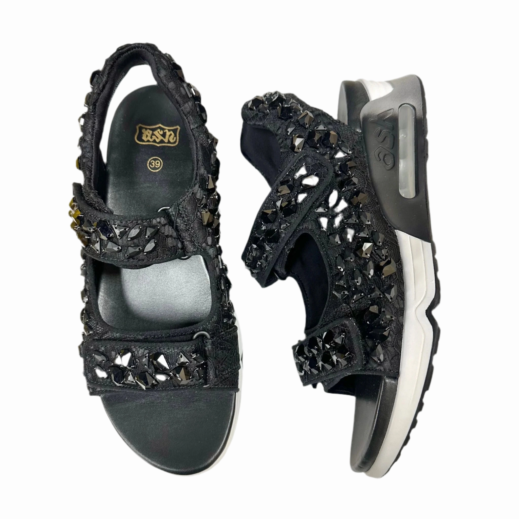 Sandals Heels Platform By Ash In Black, Size: 8.5
