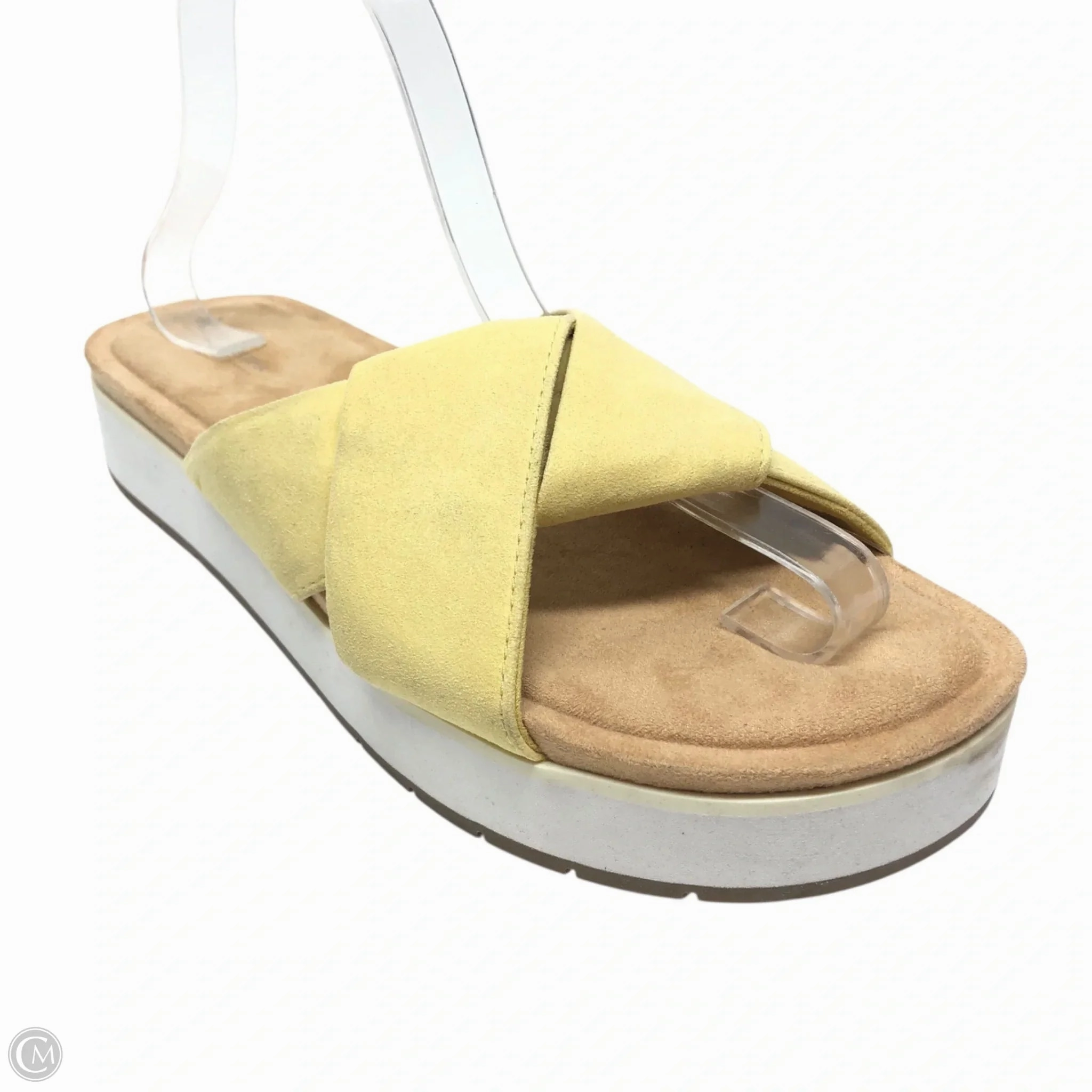 Sandals Heels Platform By Koolaburra By Ugg In Yellow, Size: 10