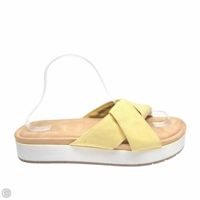 Sandals Heels Platform By Koolaburra By Ugg In Yellow, Size: 10