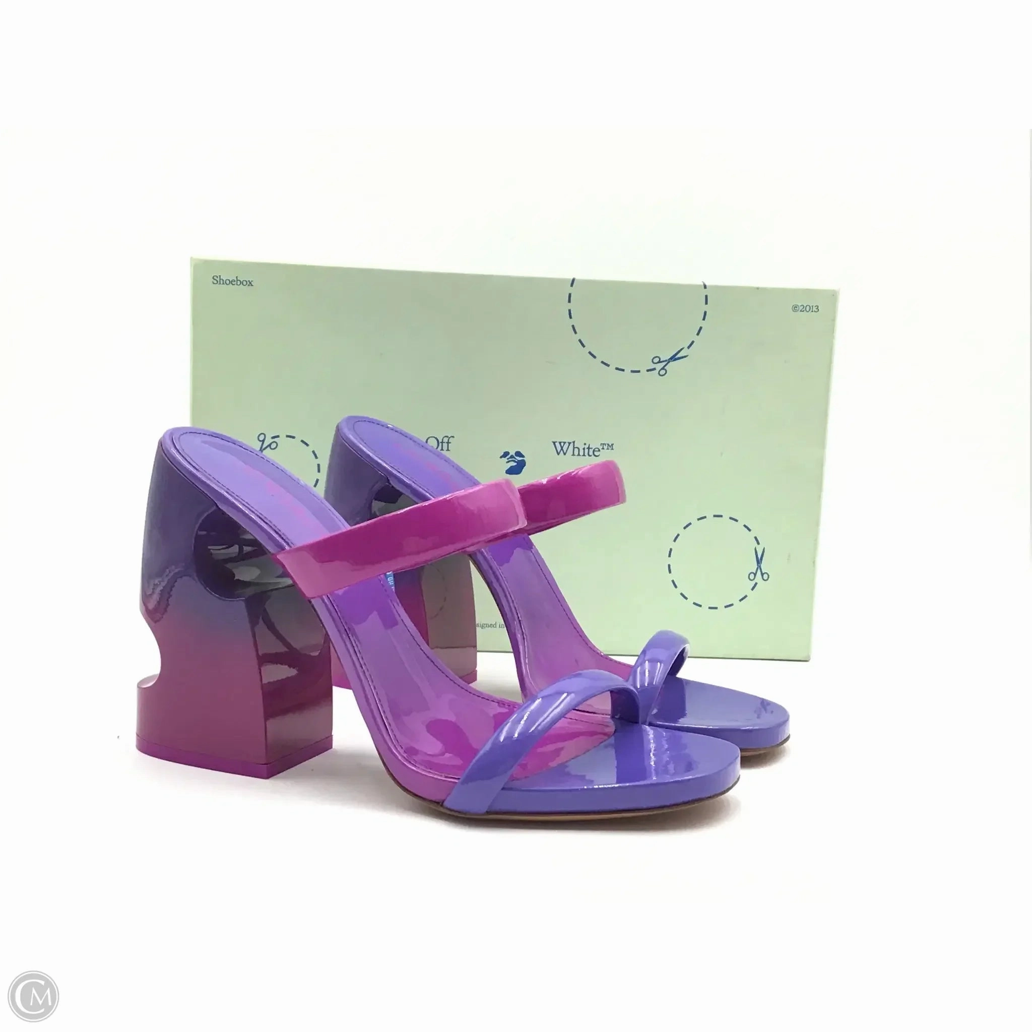 Sandals Luxury Designer By Off-white In Purple, Size: 10