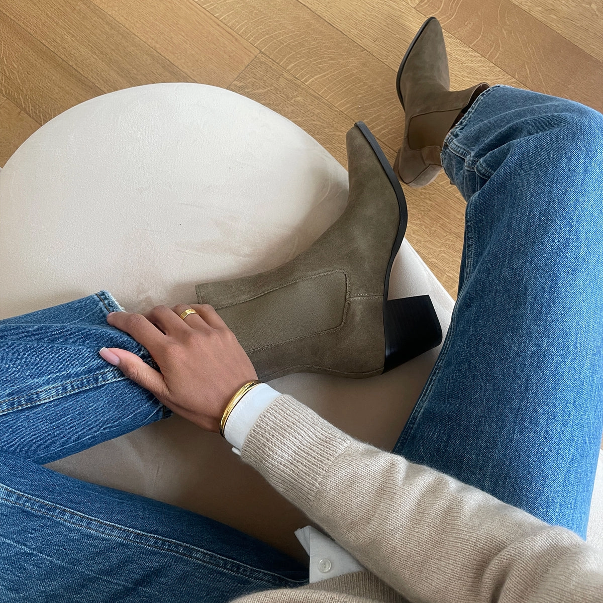 SHADIE H2O BOOTIES ARMY SUEDE