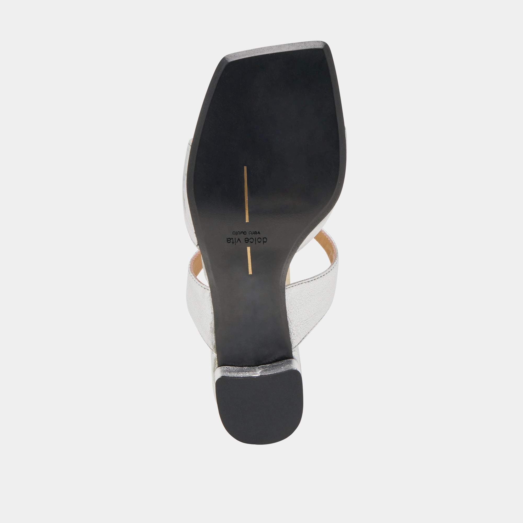 SHANE HEELS SILVER METALLIC LEATHER